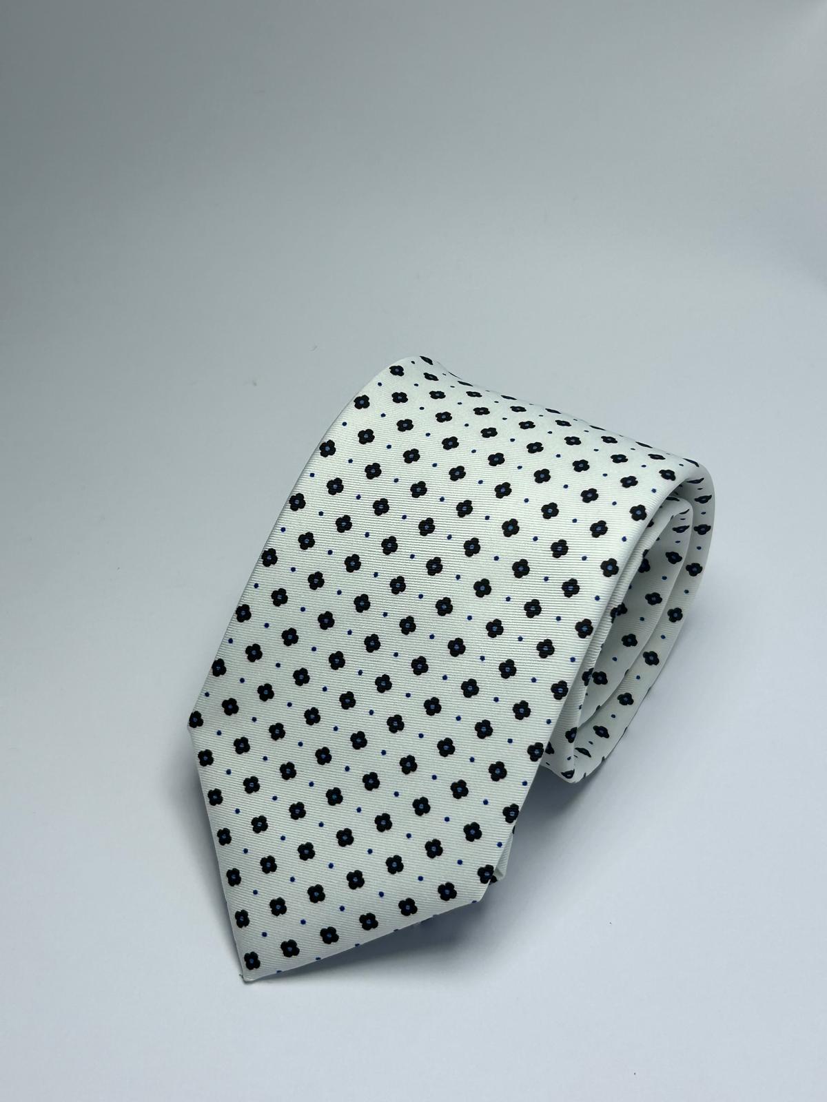 Cravatta Fantasia Bianca