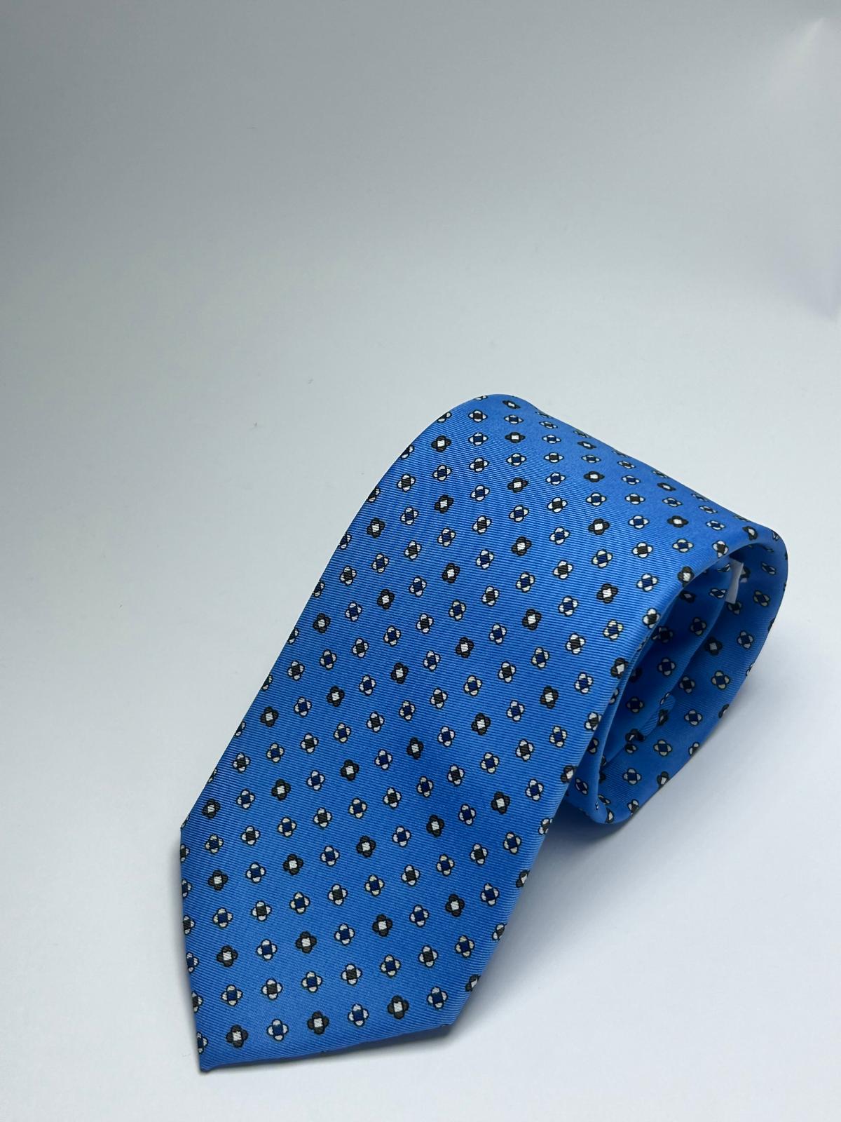 Cravatta Fantasia Azzurra