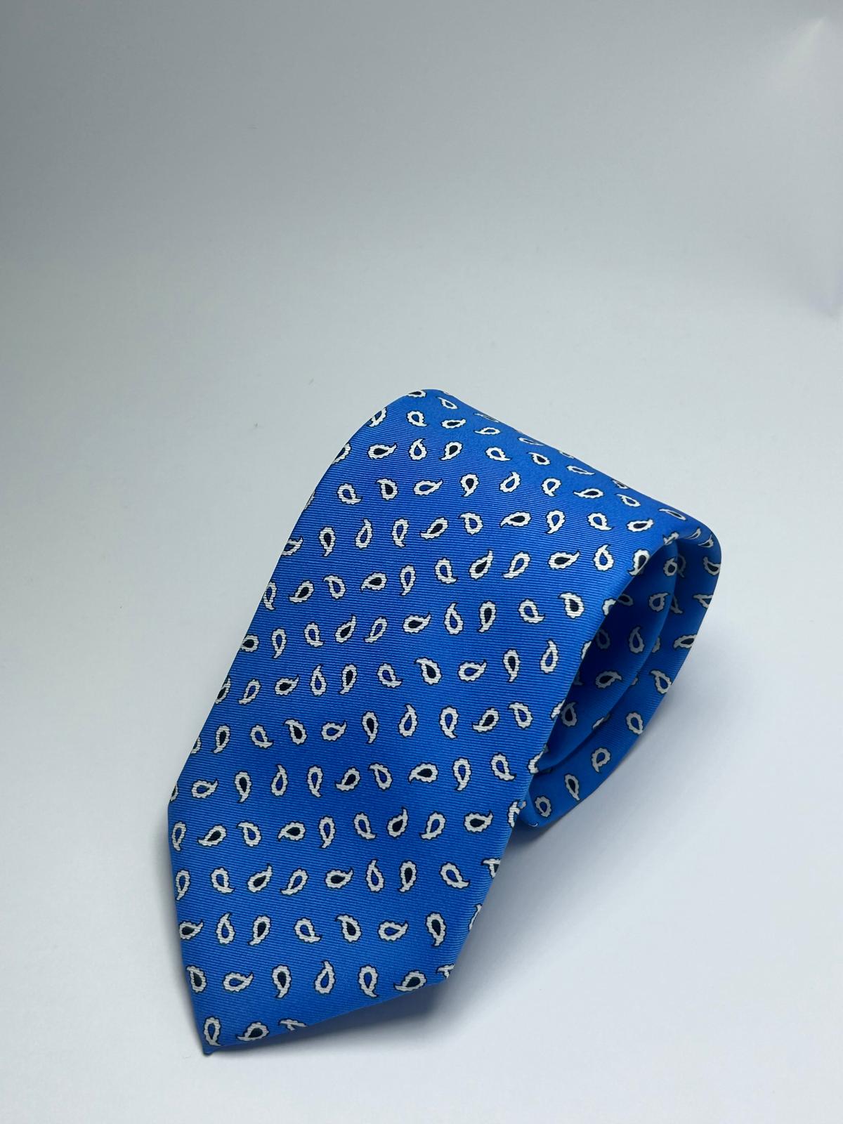 Cravatta Fantasia Azzurra