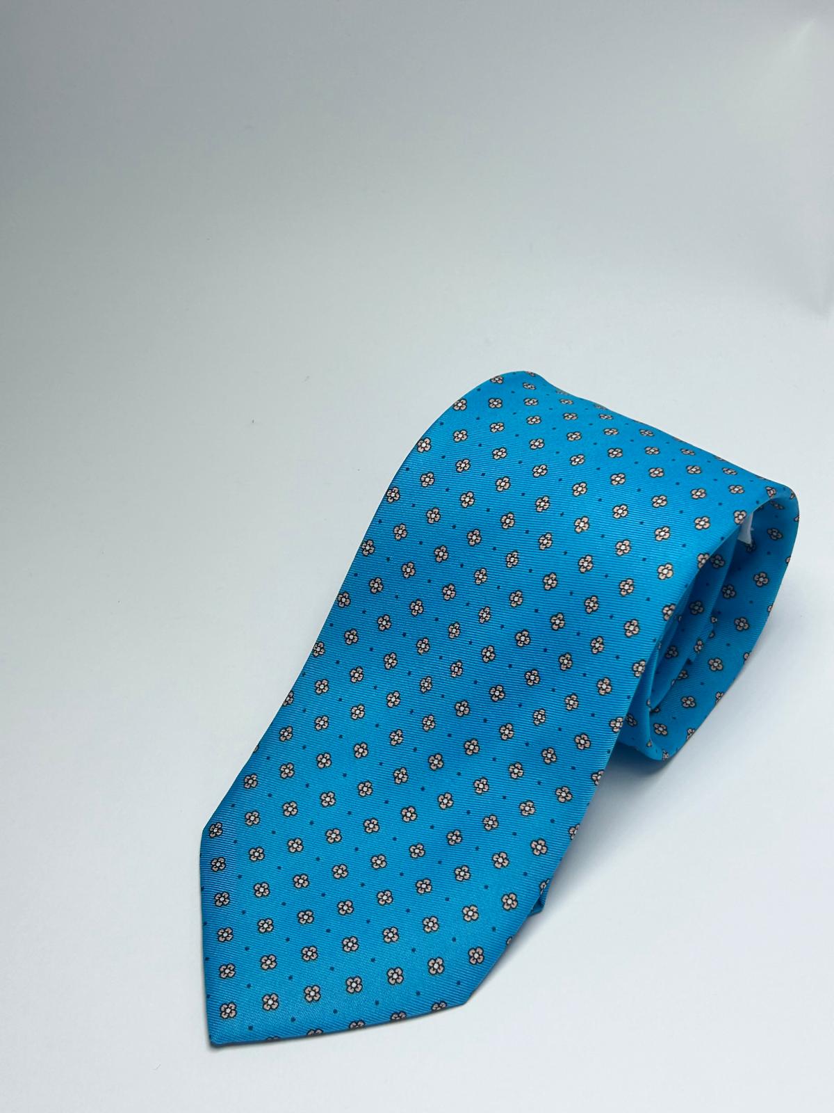 Cravatta Fantasia Azzurra