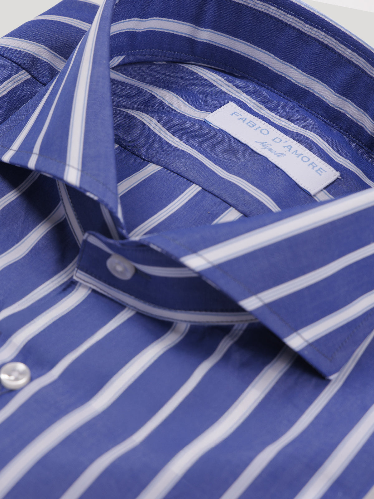 Camicia Slim Sartoriale Napoli Collo Mezzo Francese Made In Italy