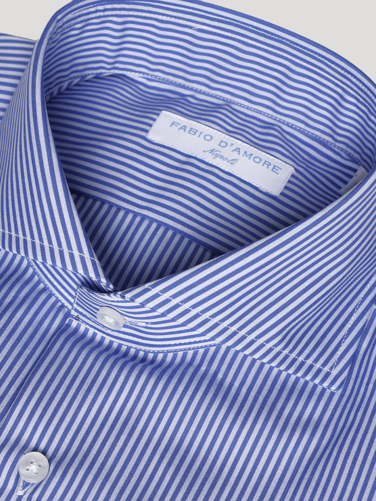 Camicia Slim Sartoriale Collo Mezzo Francese Blue Bay Made In Italy