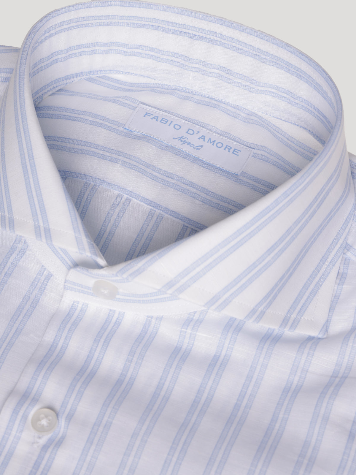 Camicia Slim Sartoriale Collo Mezzo Francese Henry Made In Italy
