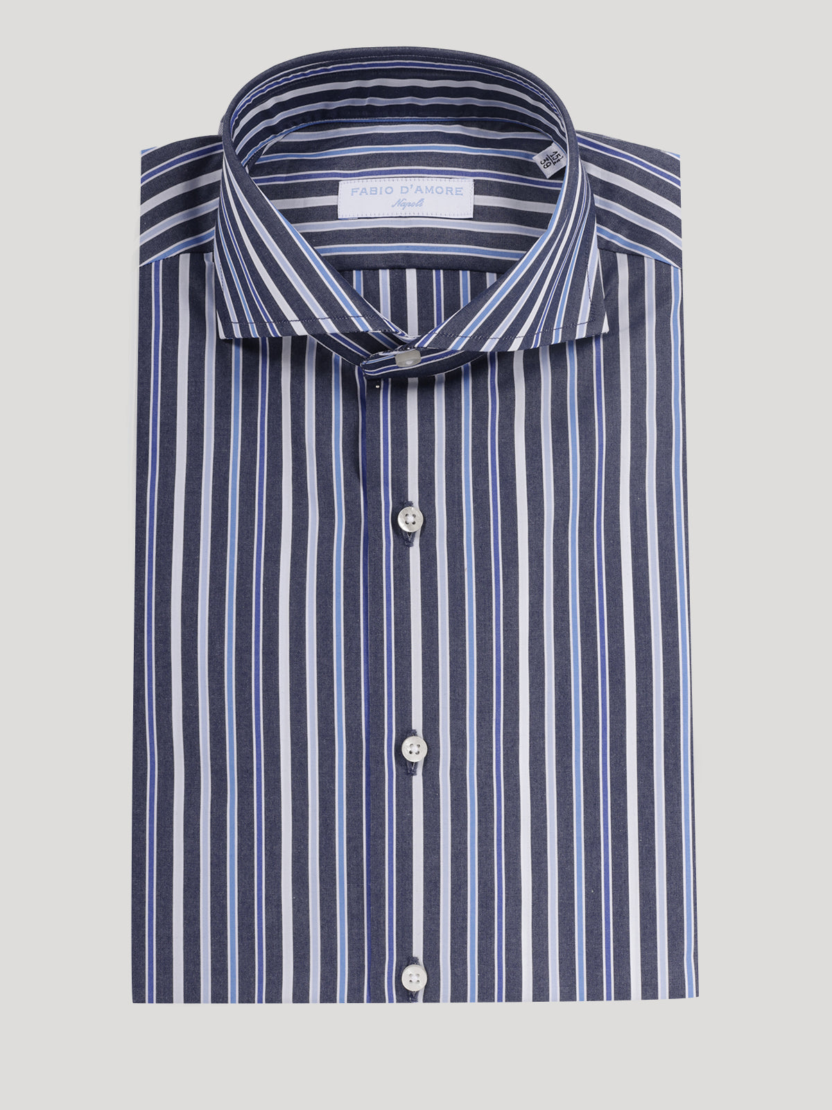 Camicia Slim Sartoriale Collo Mezzo Francese Riviera Made In Italy