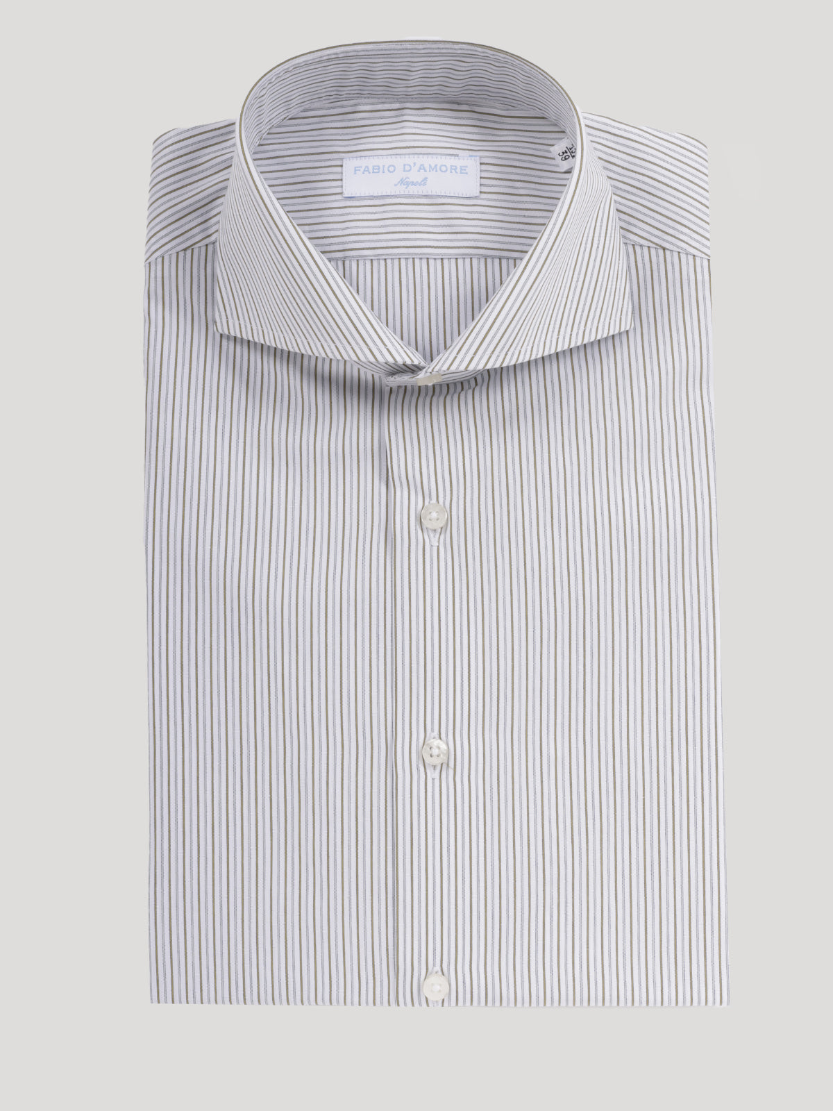 Camicia Slim Sartoriale Collo Mezzo Francese Ventotene Made In Italy