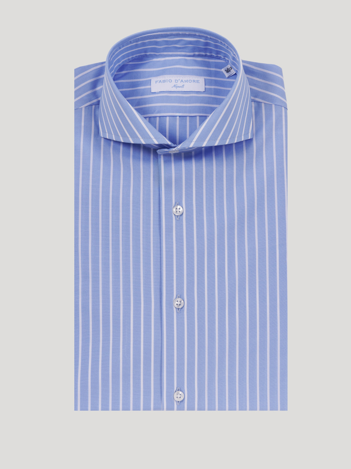 Camicia Slim Sartoriale Collo Mezzo Francese Capri Made In Italy