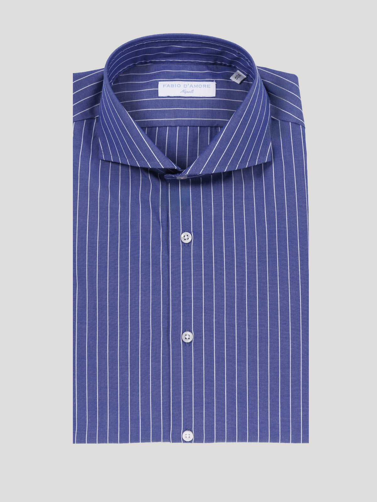 Camicia Slim Sartoriale Collo Mezzo Francese Vomero Made In Italy