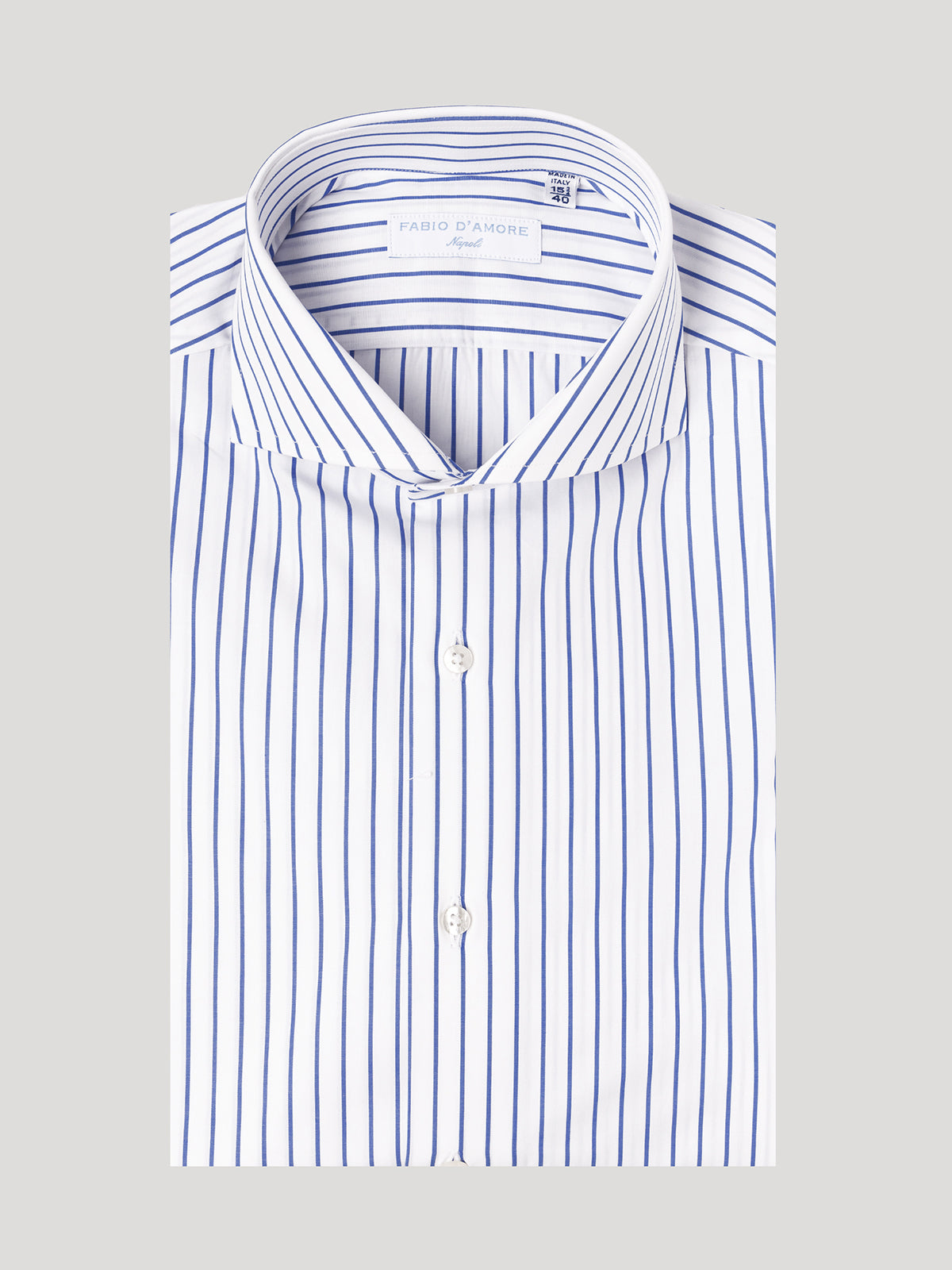 Camicia Slim Sartoriale Collo Mezzo Francese Made In Italy Gold