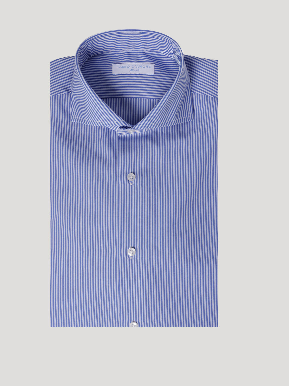 Camicia Slim Sartoriale Collo Mezzo Francese Blue Bay Made In Italy