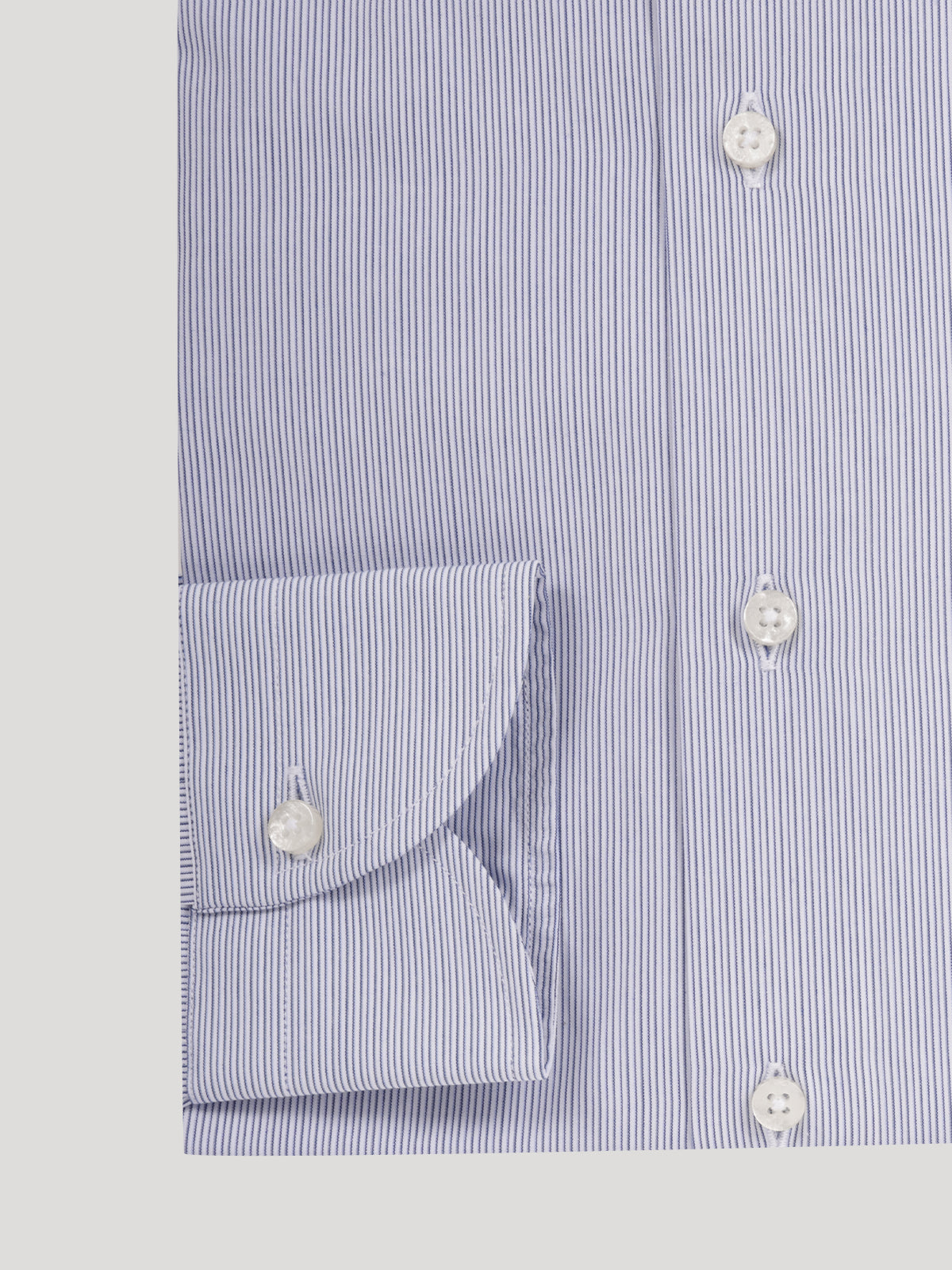 Camicia Slim Sartoriale Collo Mezzo Francese Gaeta Blu Made In Italy