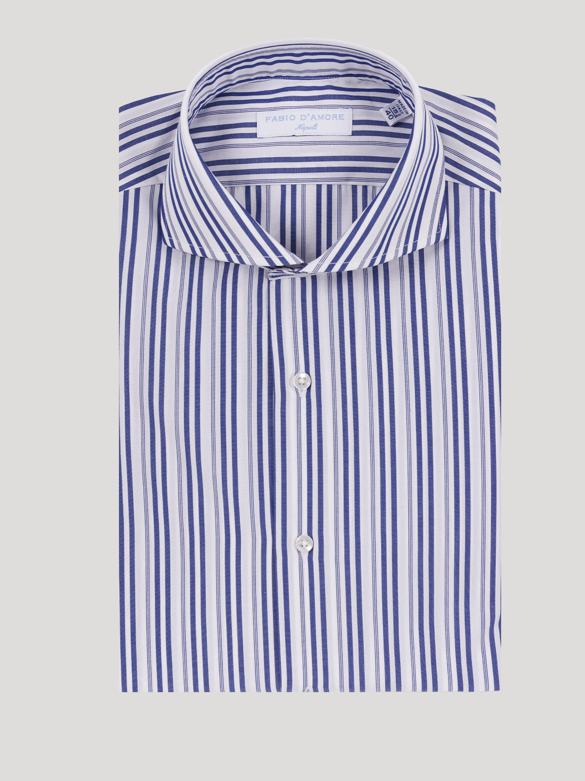 Camicia Slim Sartoriale Positano Collo mezzo Francese Made In Italy