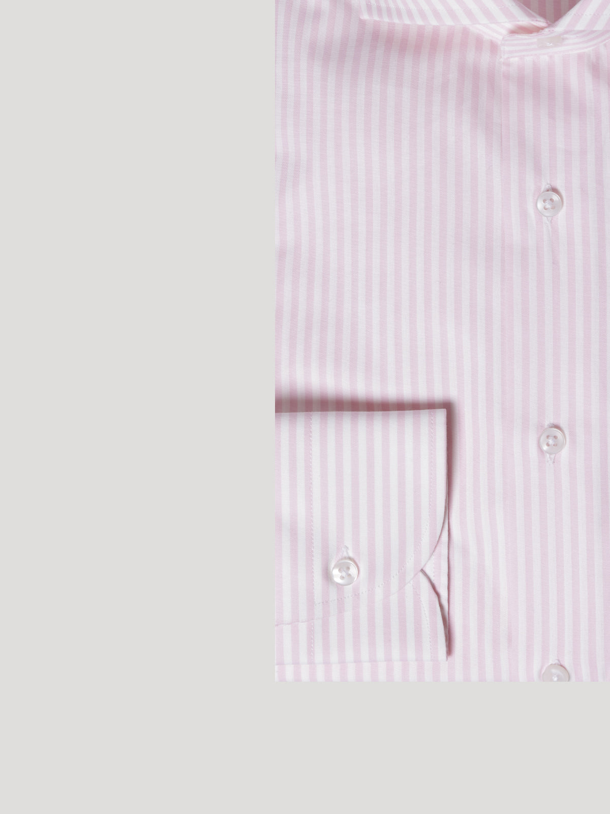 Camicia Slim Sartoriale Collo Mezzo Francese Pink Made In Italy