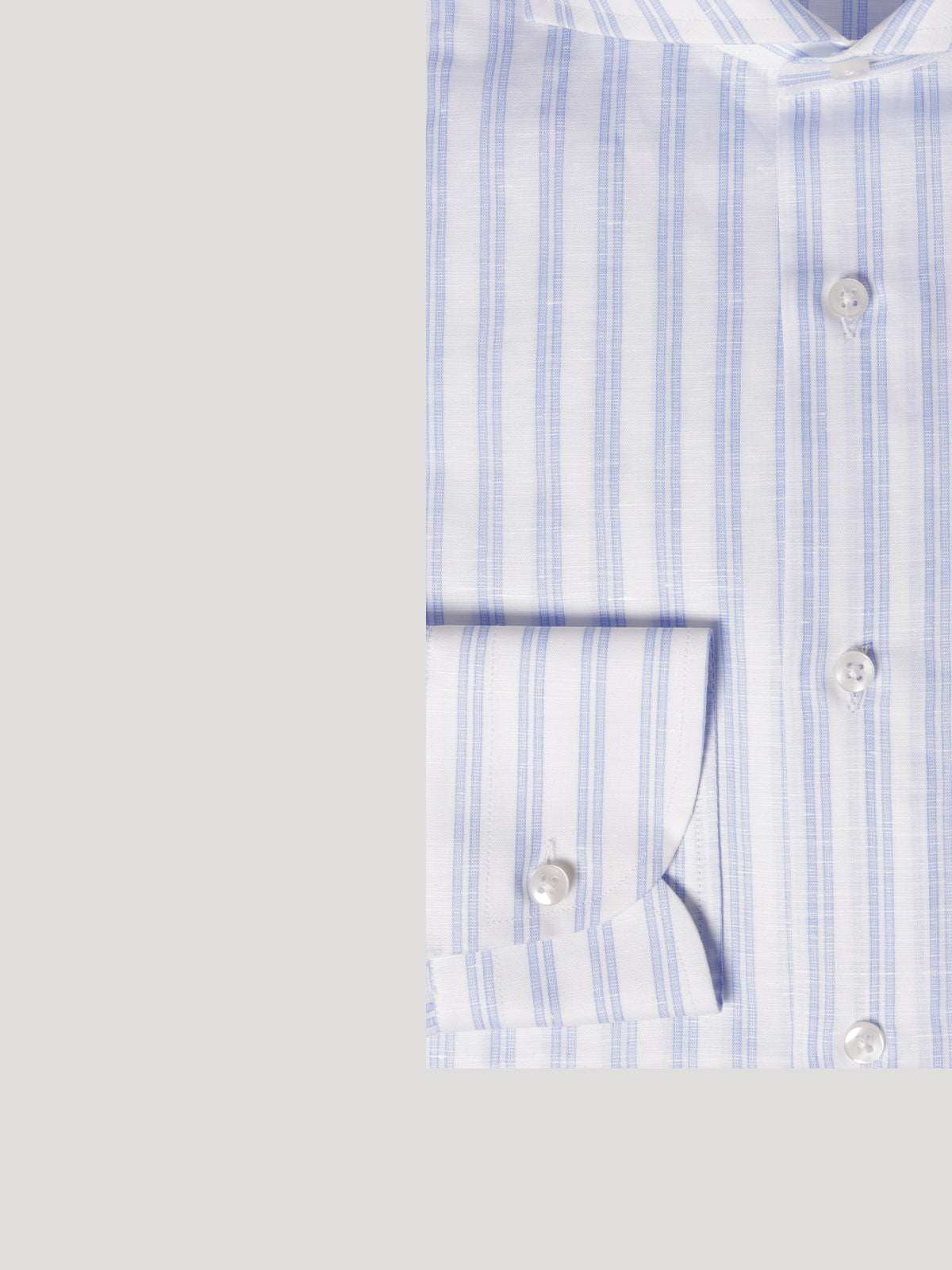 Camicia Slim Sartoriale Collo Mezzo Francese Henry Made In Italy