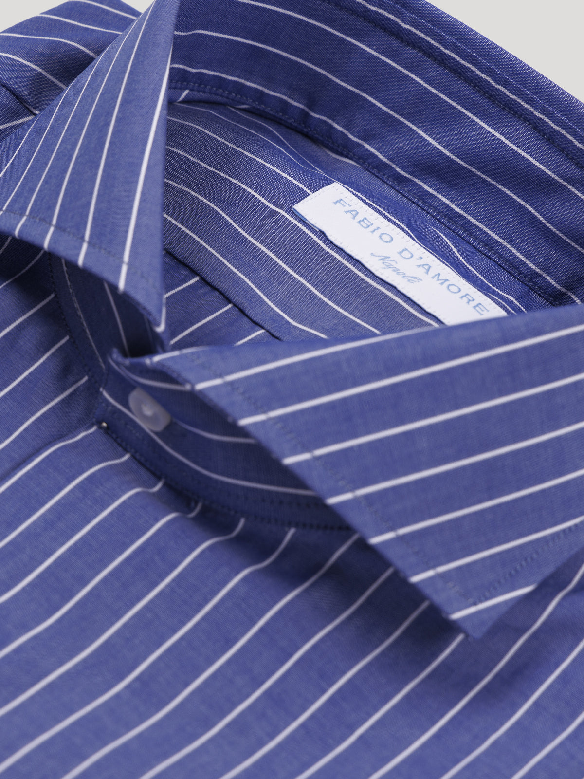 Camicia Slim Sartoriale Collo Mezzo Francese Vomero Made In Italy