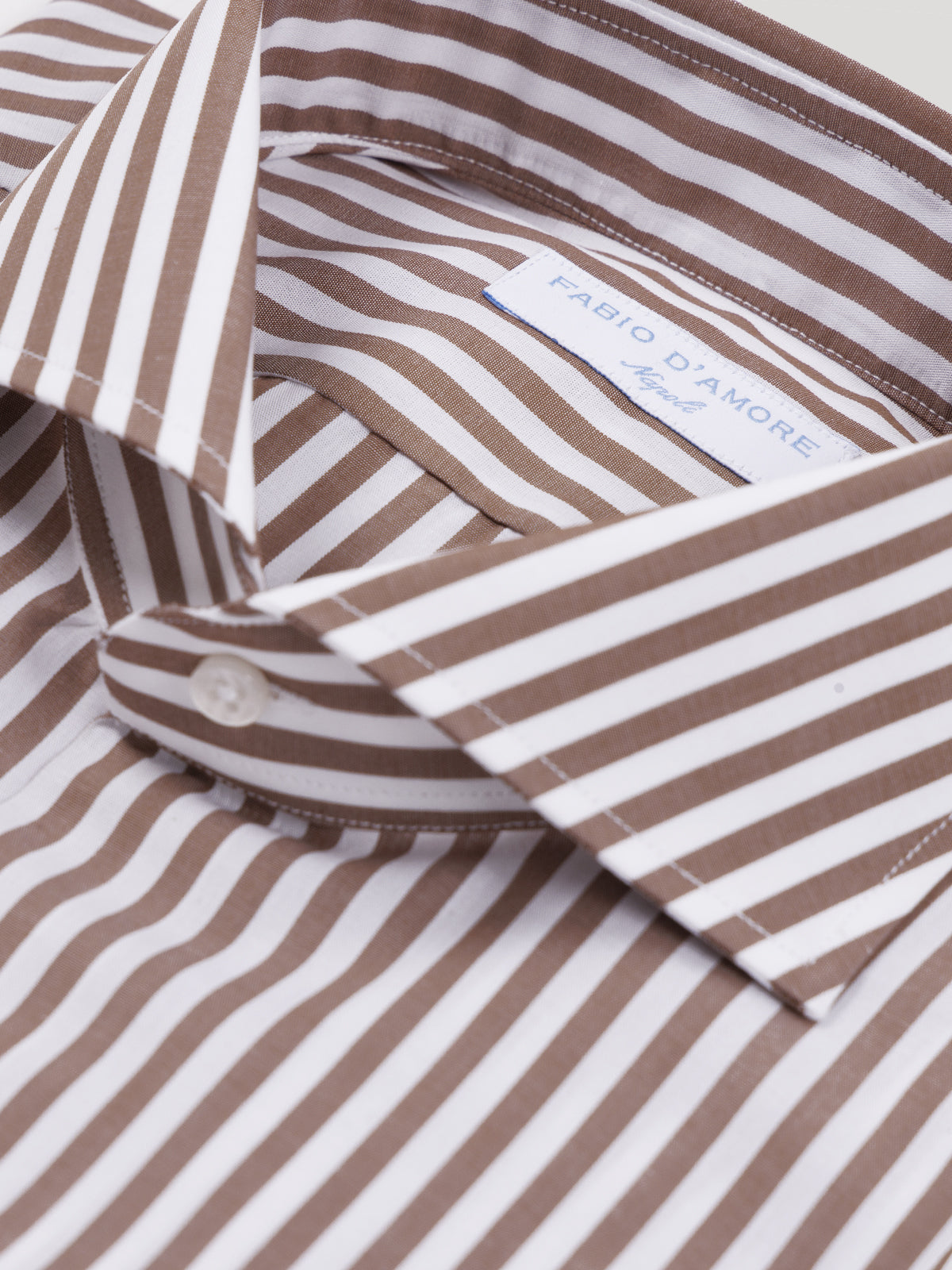Camicia Slim  Sartoriale Panarea Collo Mezzo Francese Made In Italy
