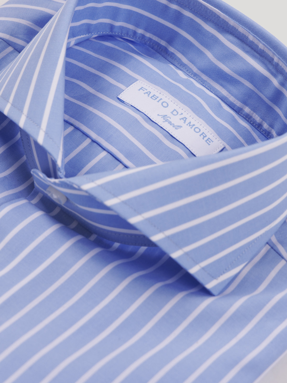 Camicia Slim Sartoriale Collo Mezzo Francese Capri Made In Italy