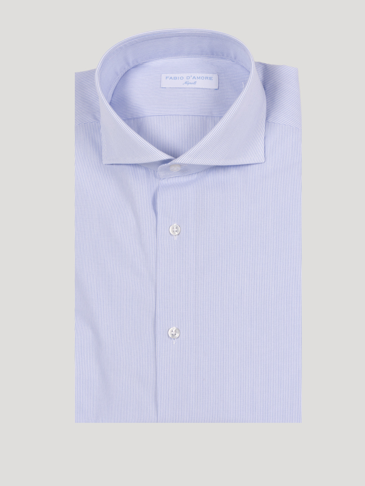 Camicia Slim Sartoriale Collo Mezzo Francese Gaeta Made In Italy