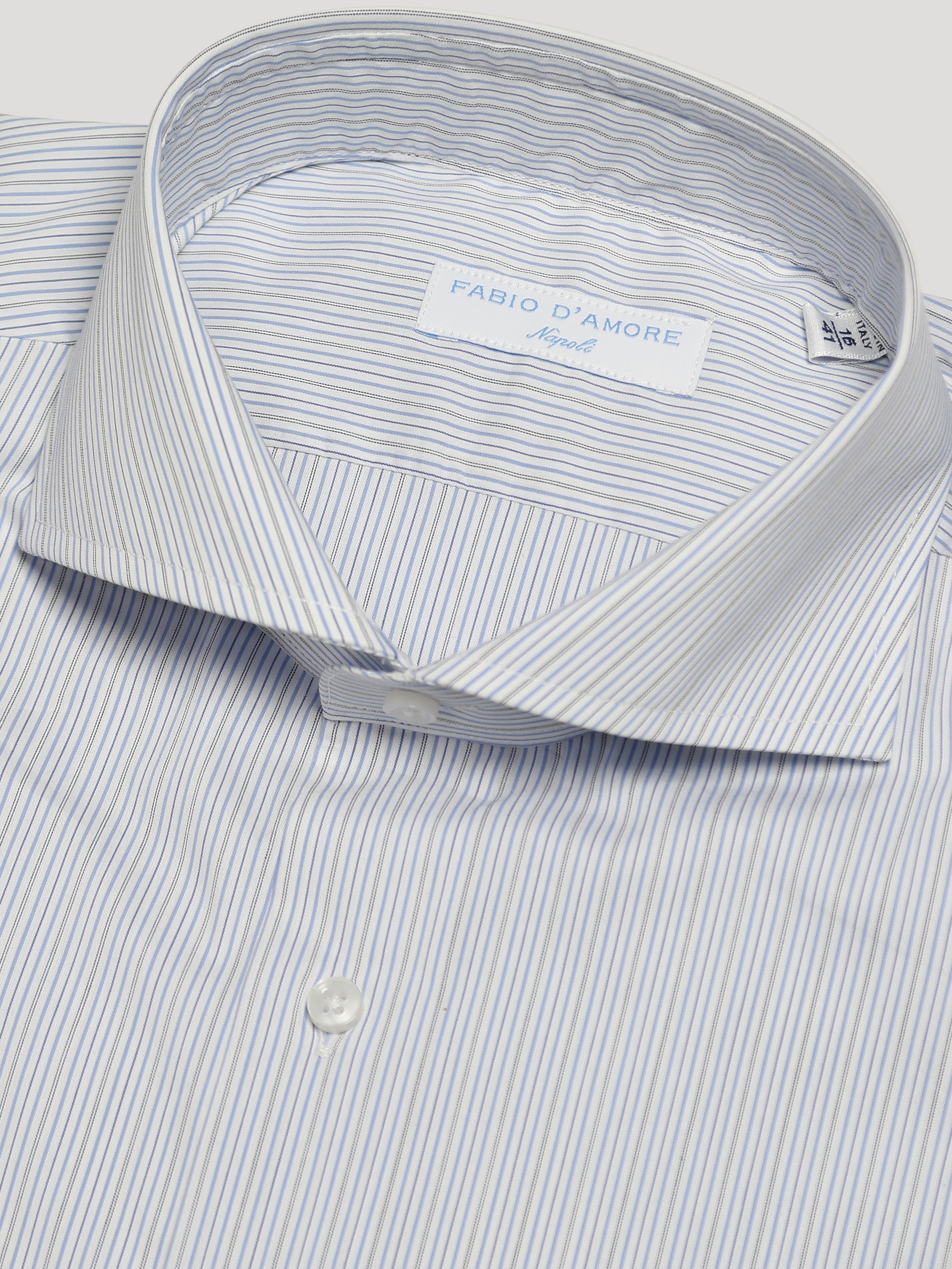 Camicia Slim Sartoriale Collo Mezzo Francese Dorian Made In Italy