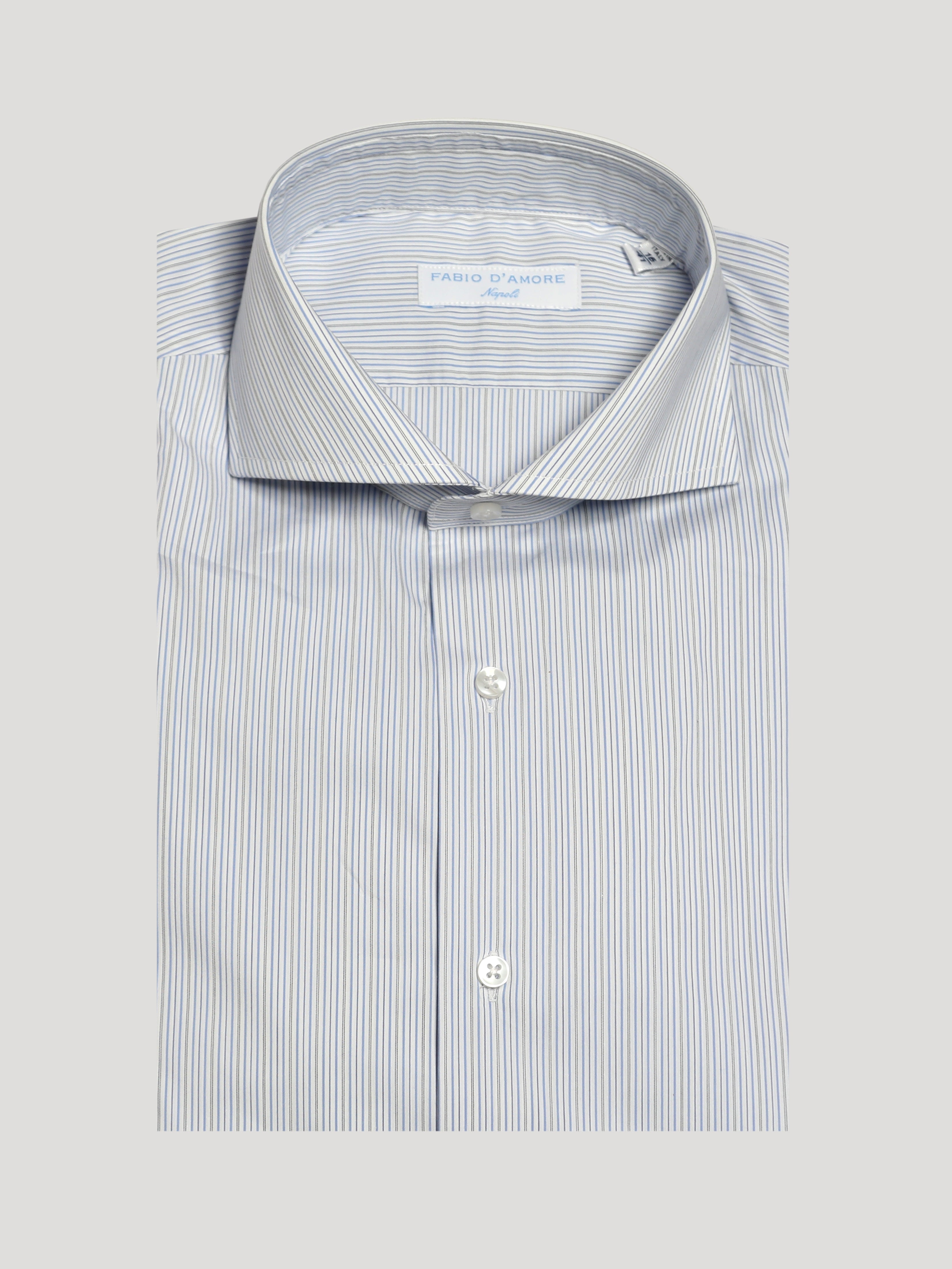 Camicia Slim Sartoriale Collo Mezzo Francese Dorian Made In Italy