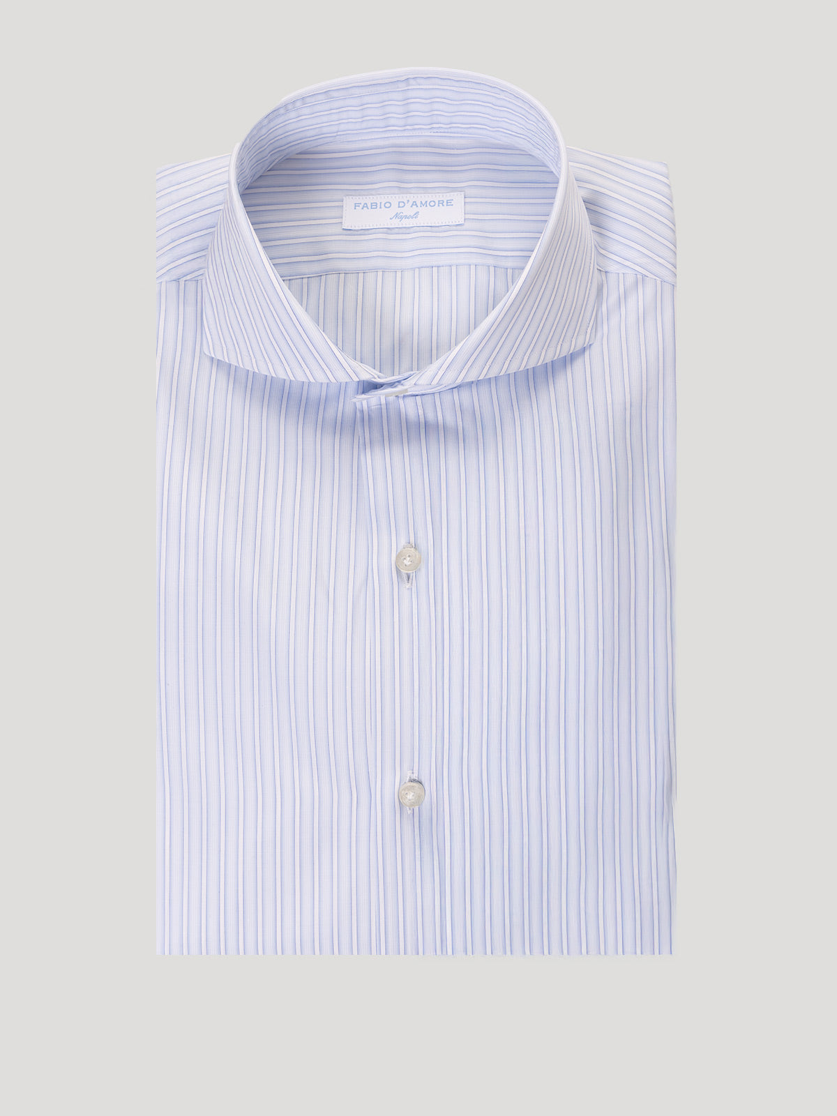 Camicia Slim Sartoriale Portofino Collo Mezzo Francese Made In Italy