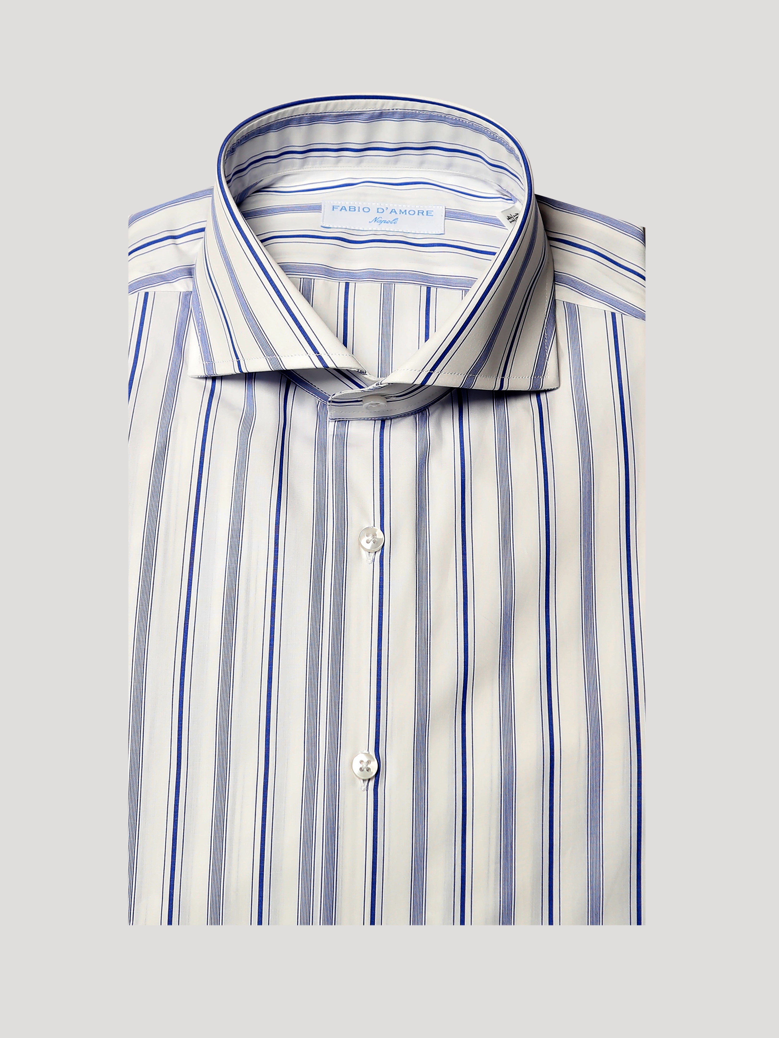 Camicia Slim Sartoriale Collo Mezzo Francese Londra Made in Italy