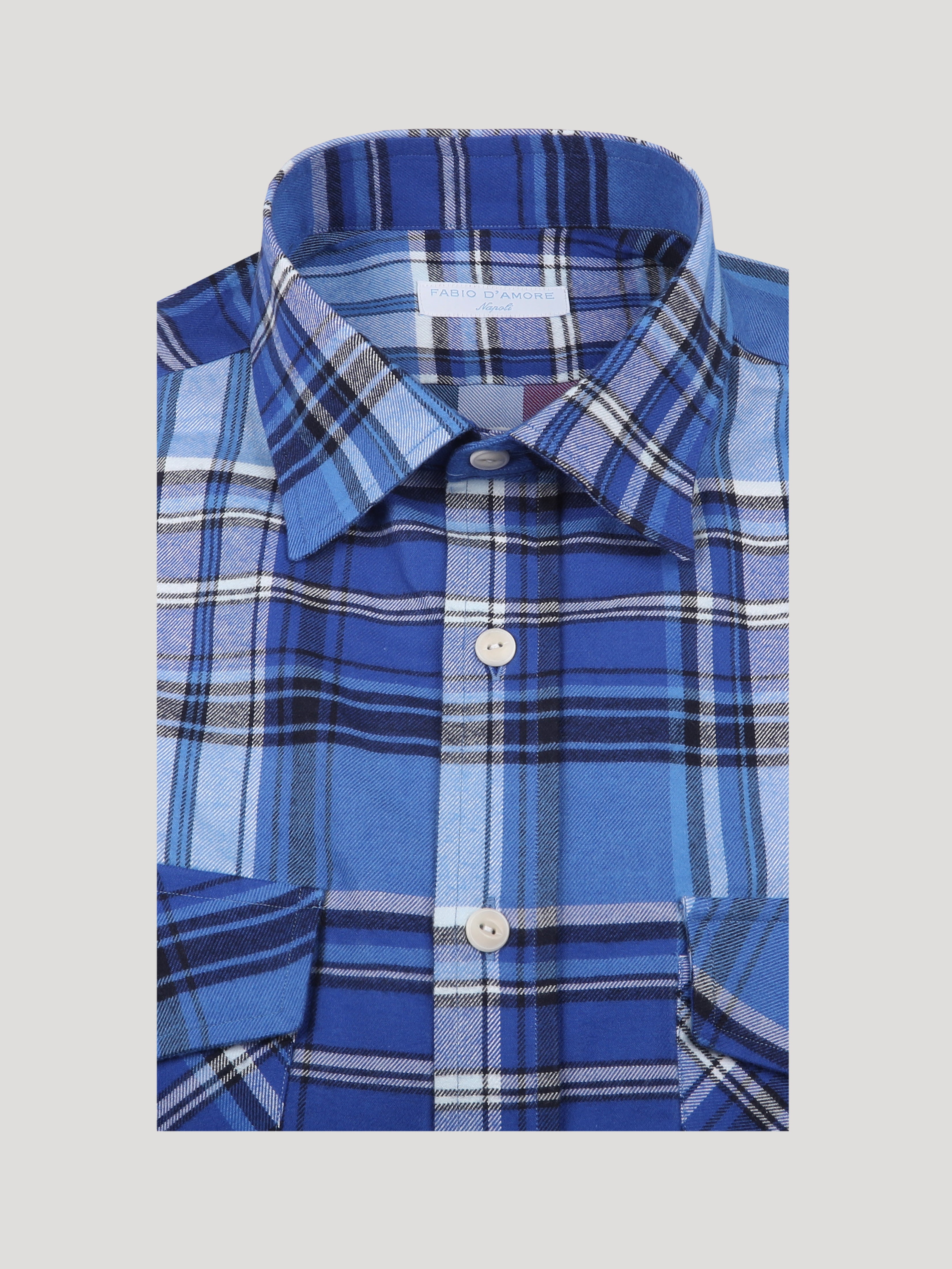 Camicia Texana Flanella Quadro