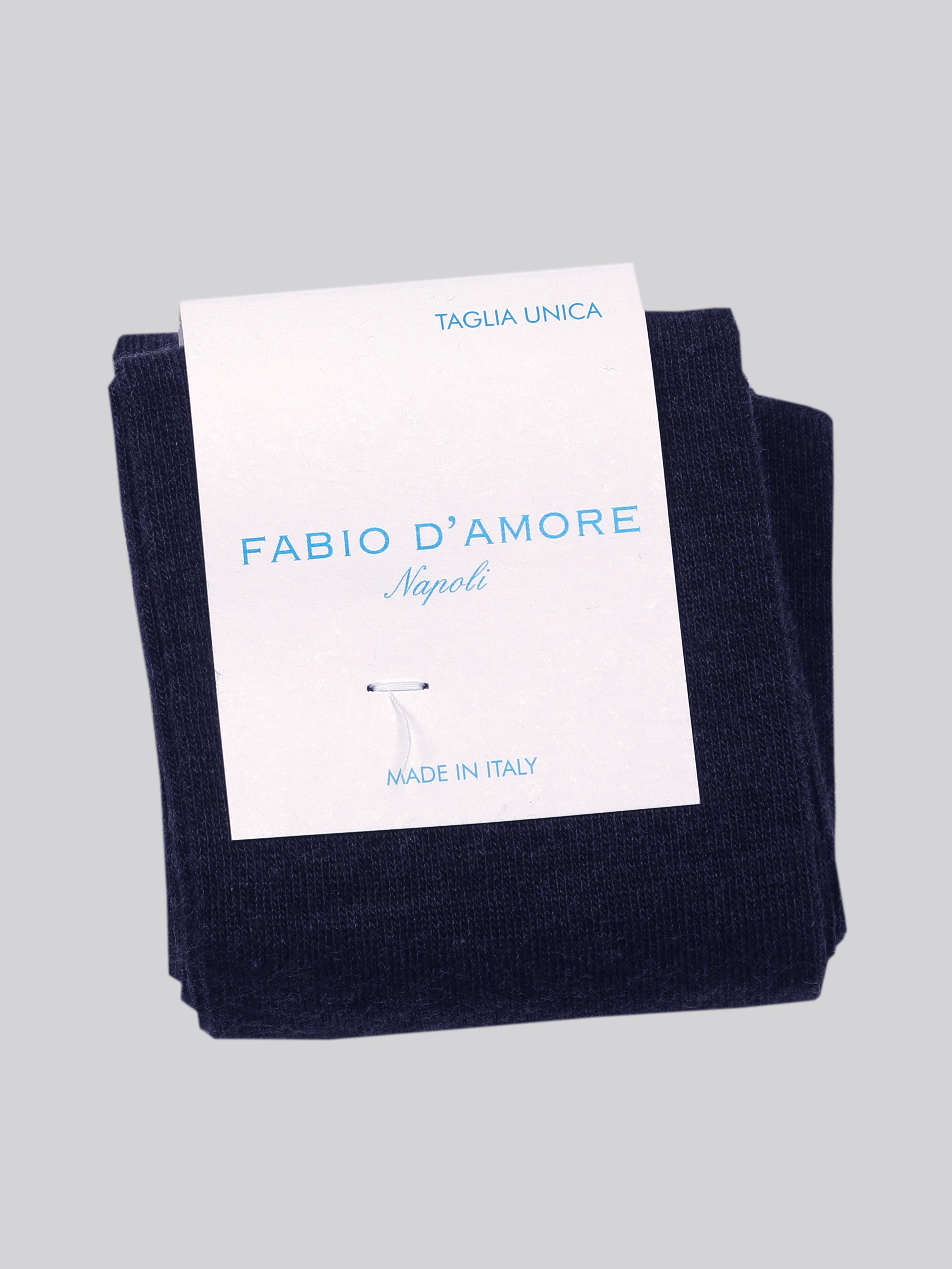 Calzino Lungo blu Made in Italy