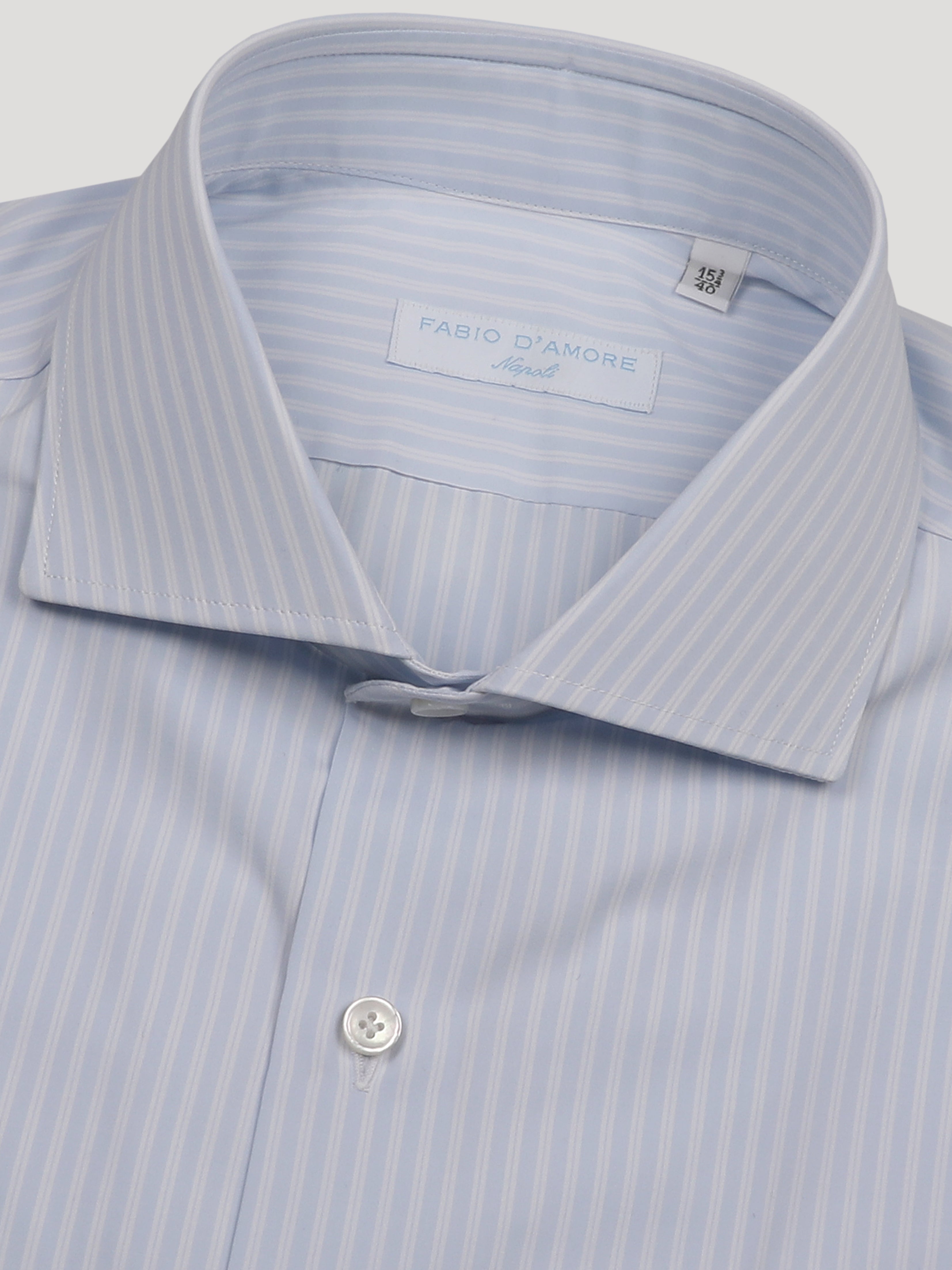 Camicia Regular fit Sartoriale Collo Mezzo Francese Made In Italy Grosseto 100% Cotone Popeline 70 Compact