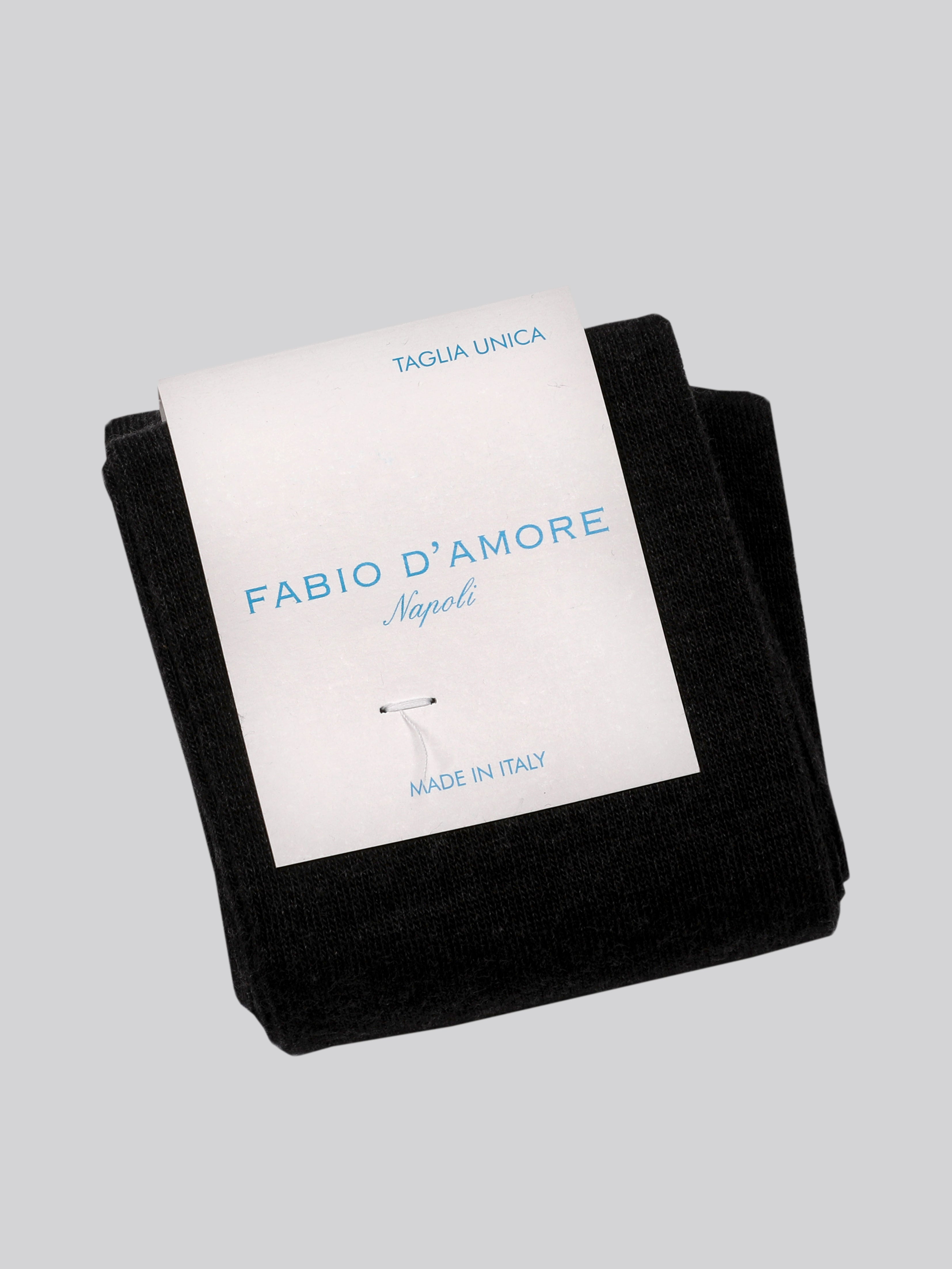 Calzino Lungo Nero Made in Italy