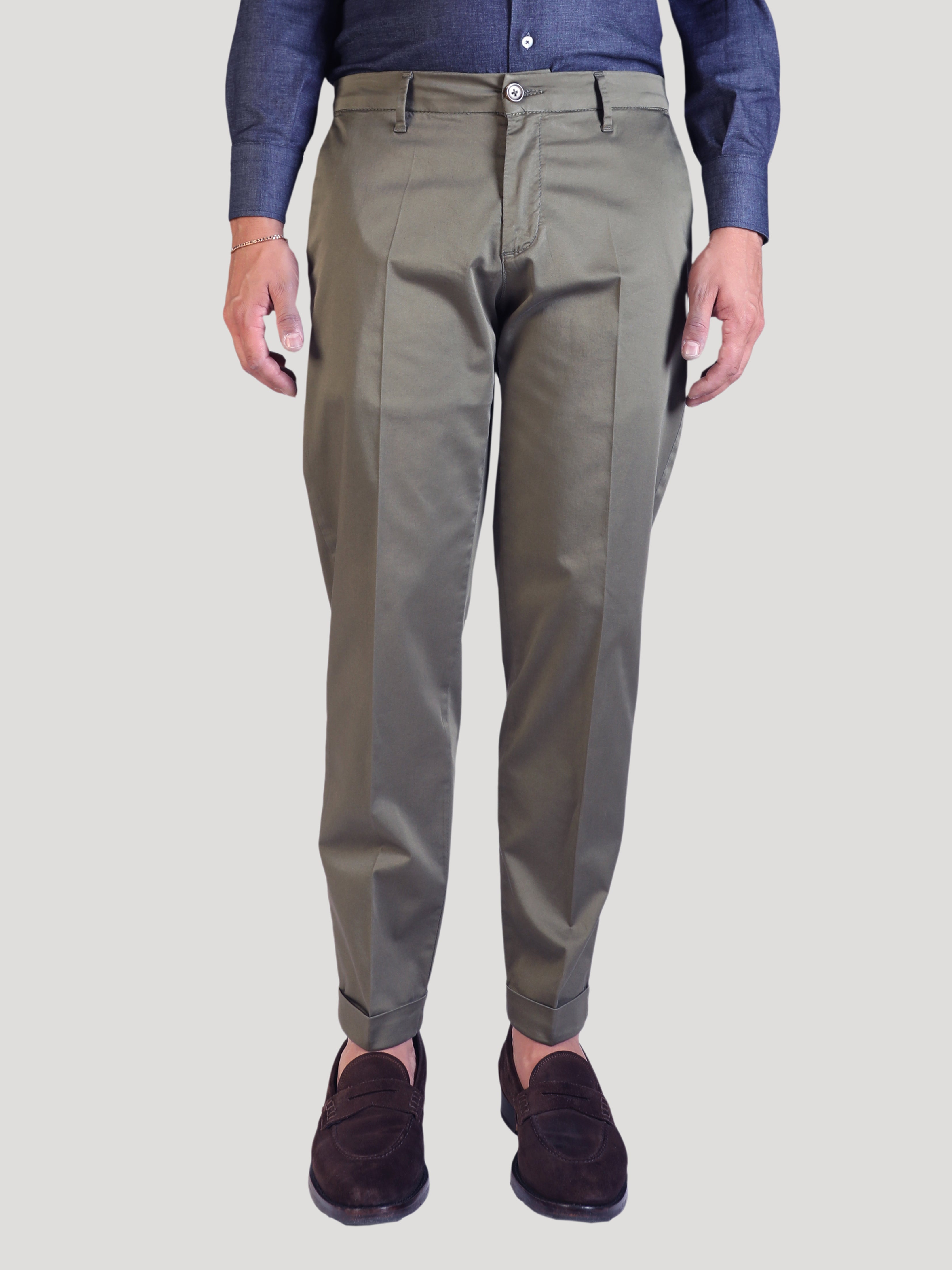 Pantalone Sartoriale in Cotone Club Verde