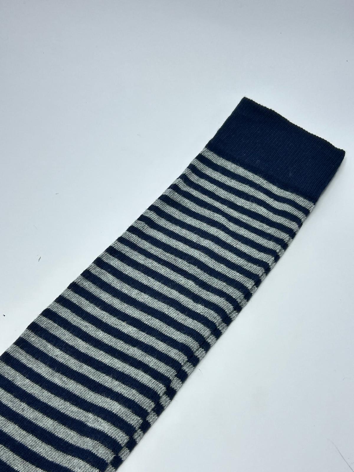 Calzino lungo Riga Blu Made in Italy