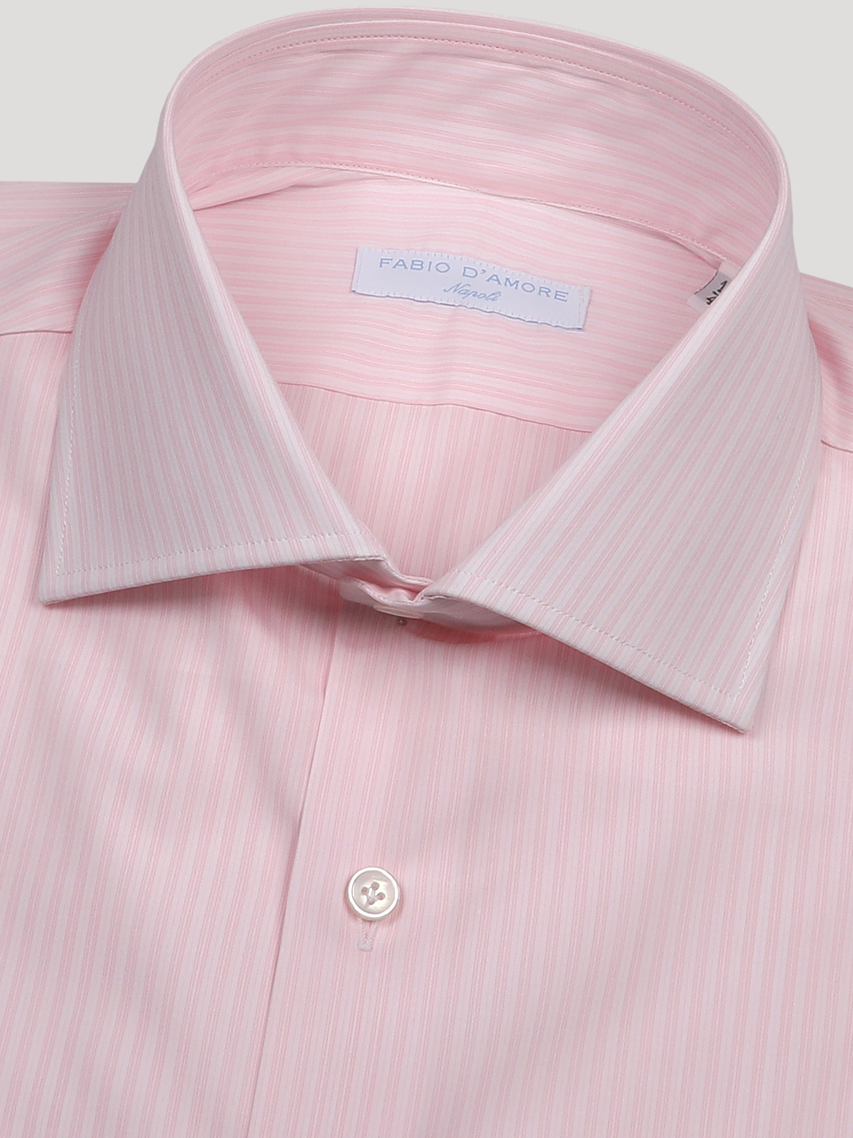 Camicia Regular fit Sartoriale Collo Mezzo Francese Made In Italy Sorrento 100% Cotone Popeline 70 Compact