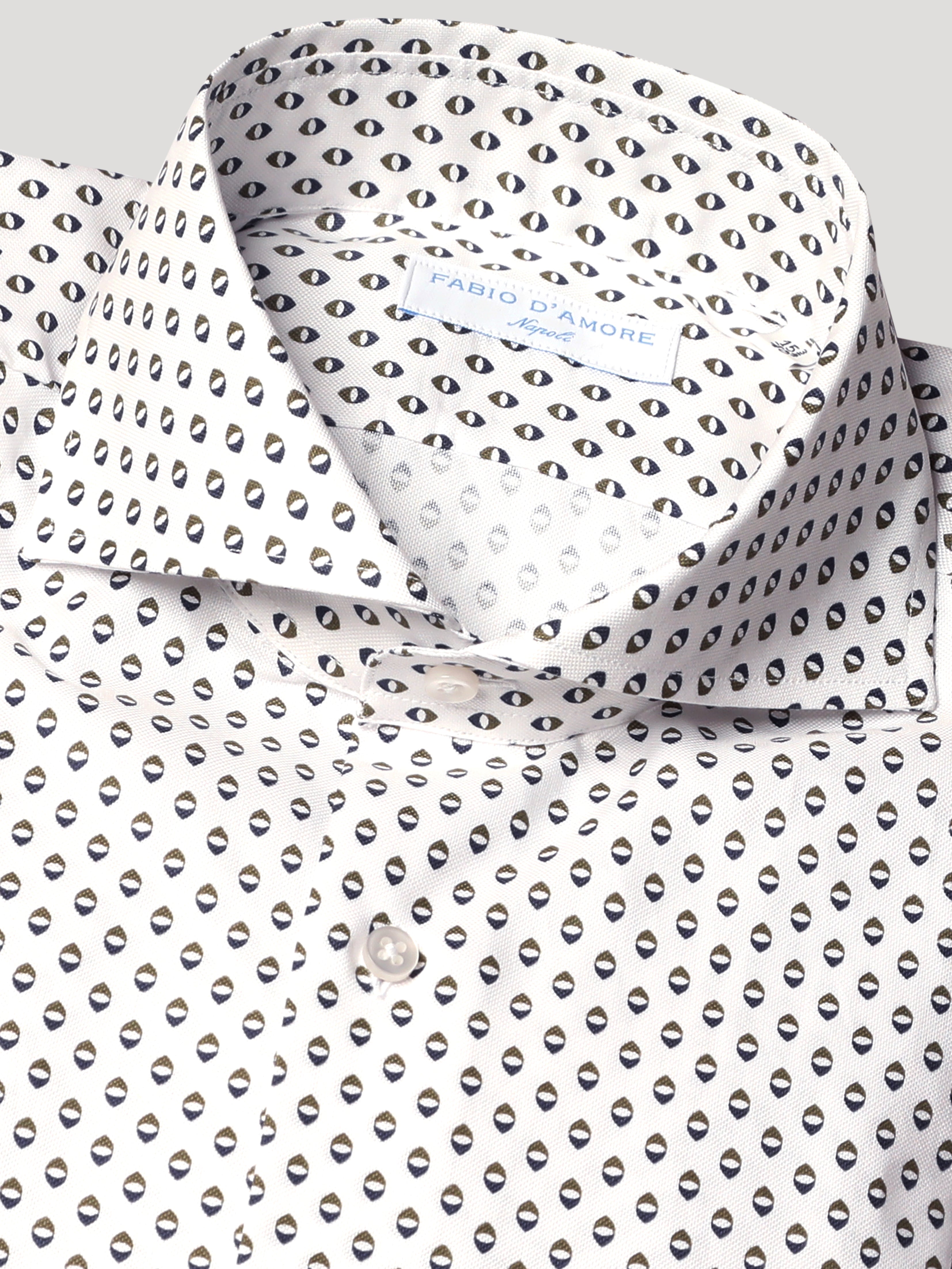 Camicia Slim Sartoriale Collo Mezzo Francese Soft Oxford Stamp