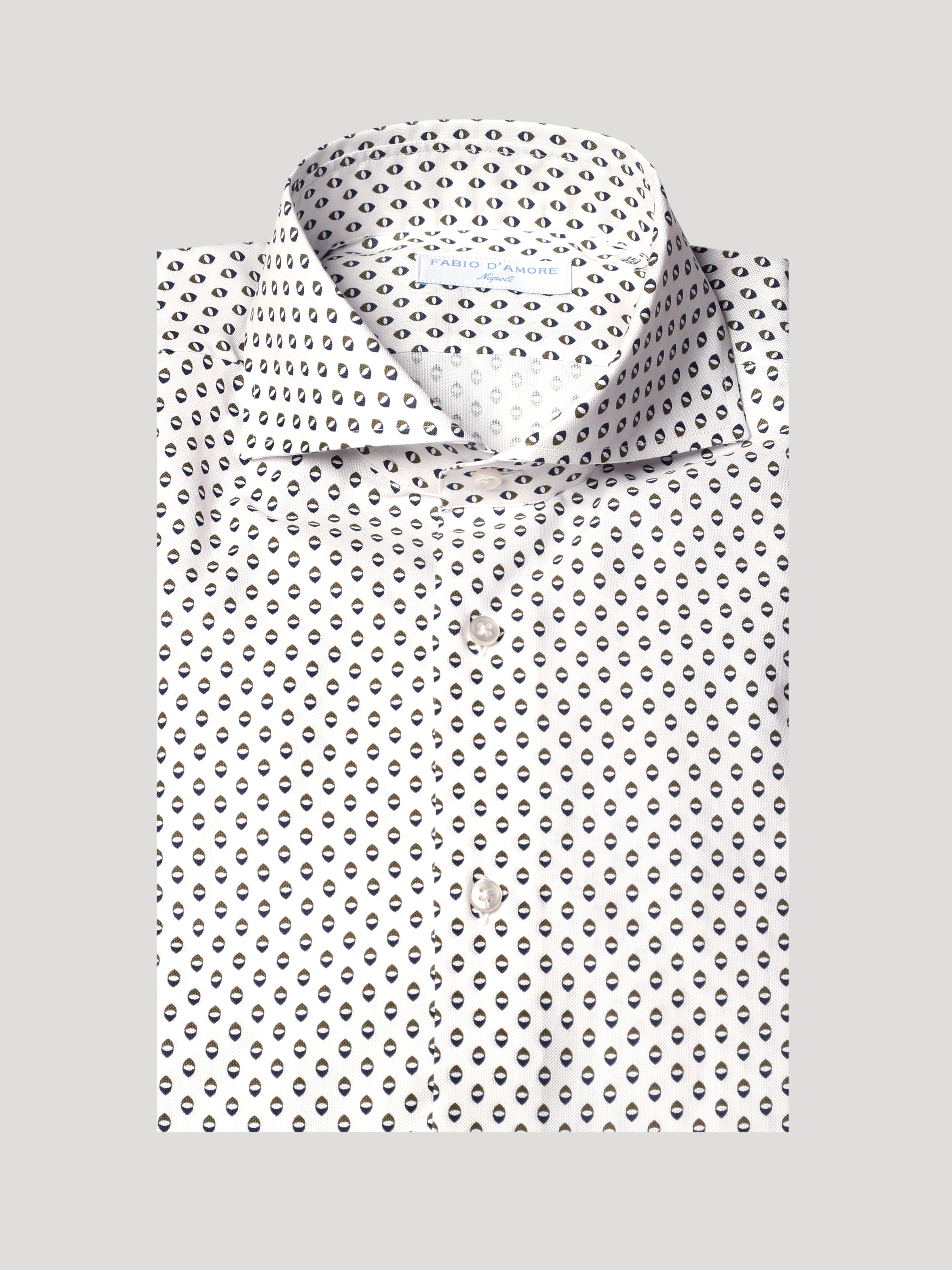 Camicia Slim Sartoriale Collo Mezzo Francese Soft Oxford Stamp