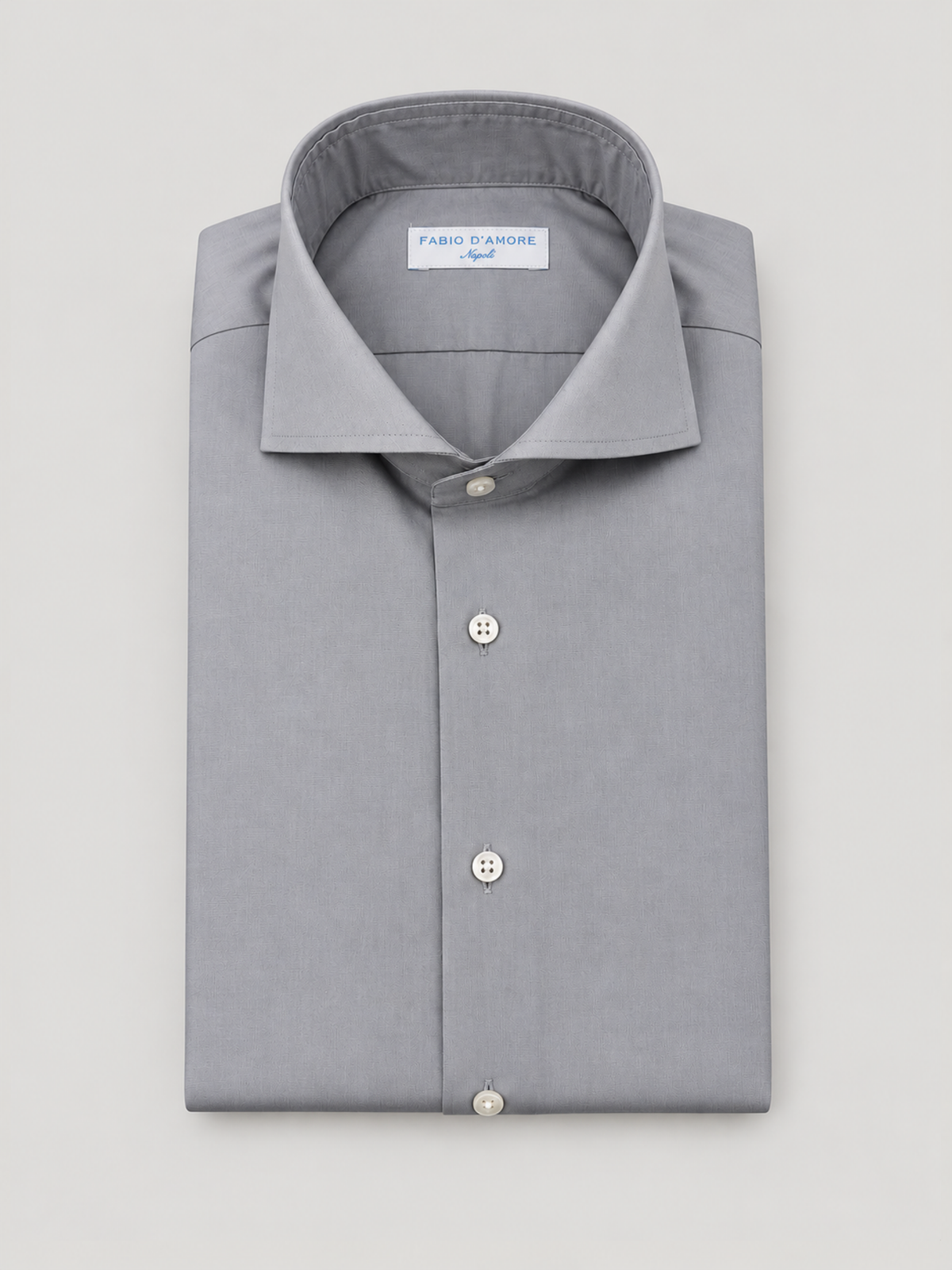 Camicia Slim Sartoriale Grigio chiaro Made In Italy