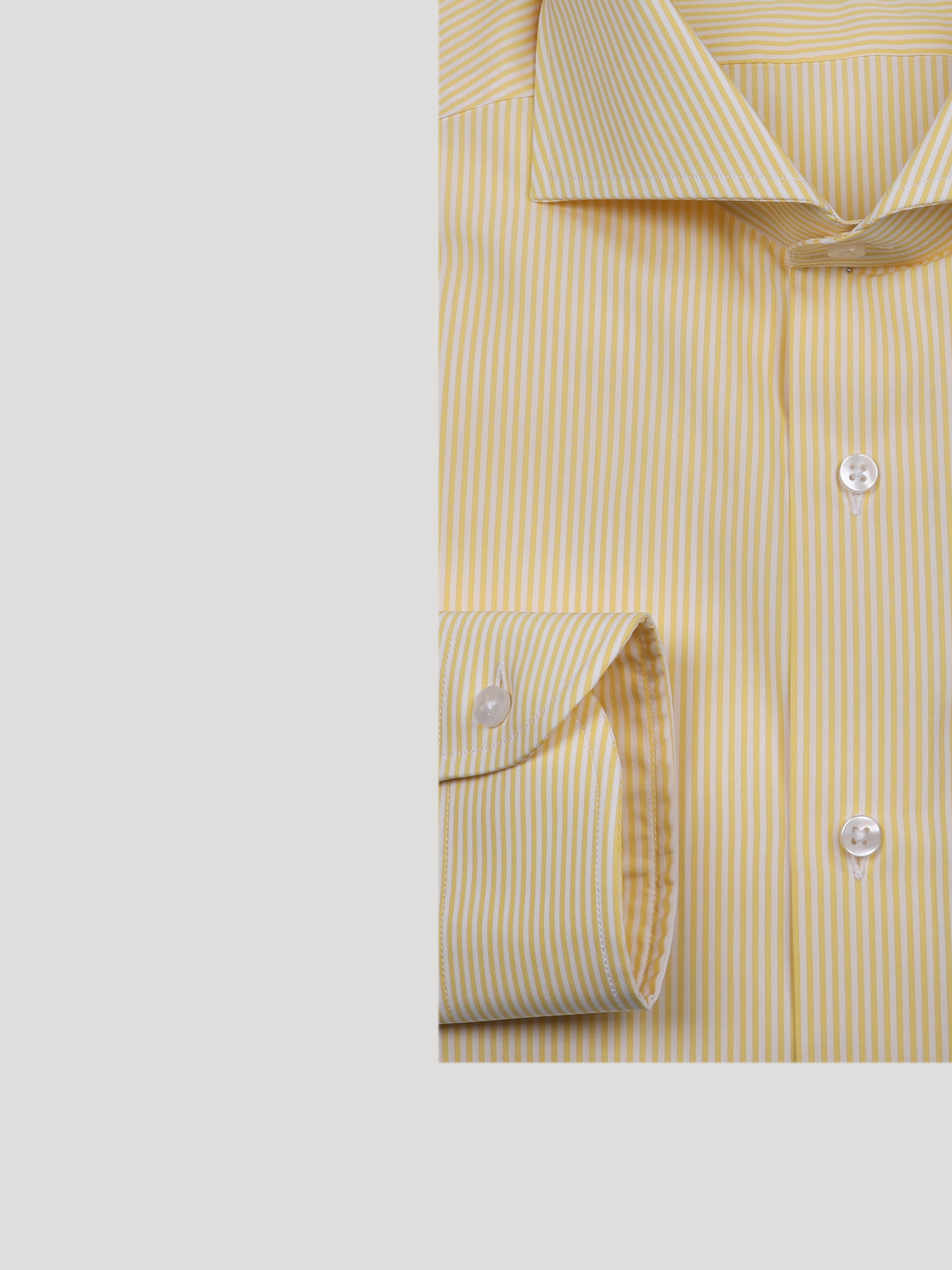 Camicia SLIM Sartoriale Naxos Gialla Made In Italy