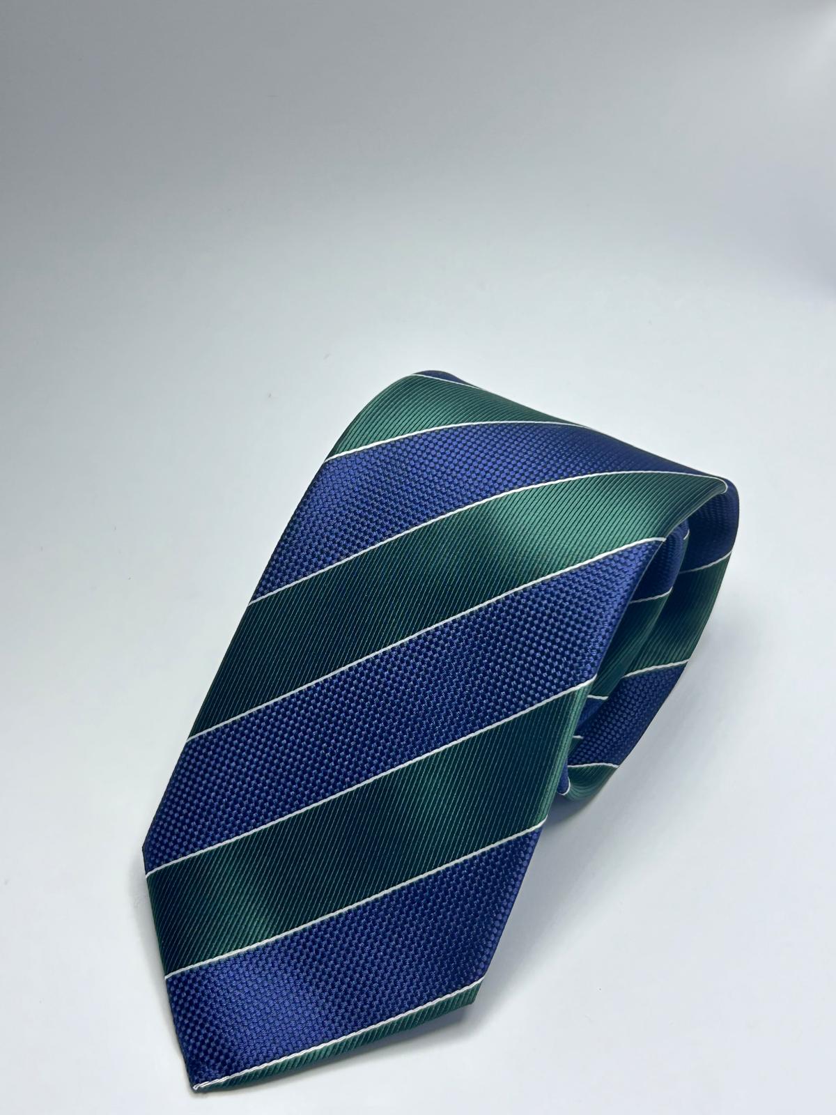Cravatta Regimental Blu e Verde