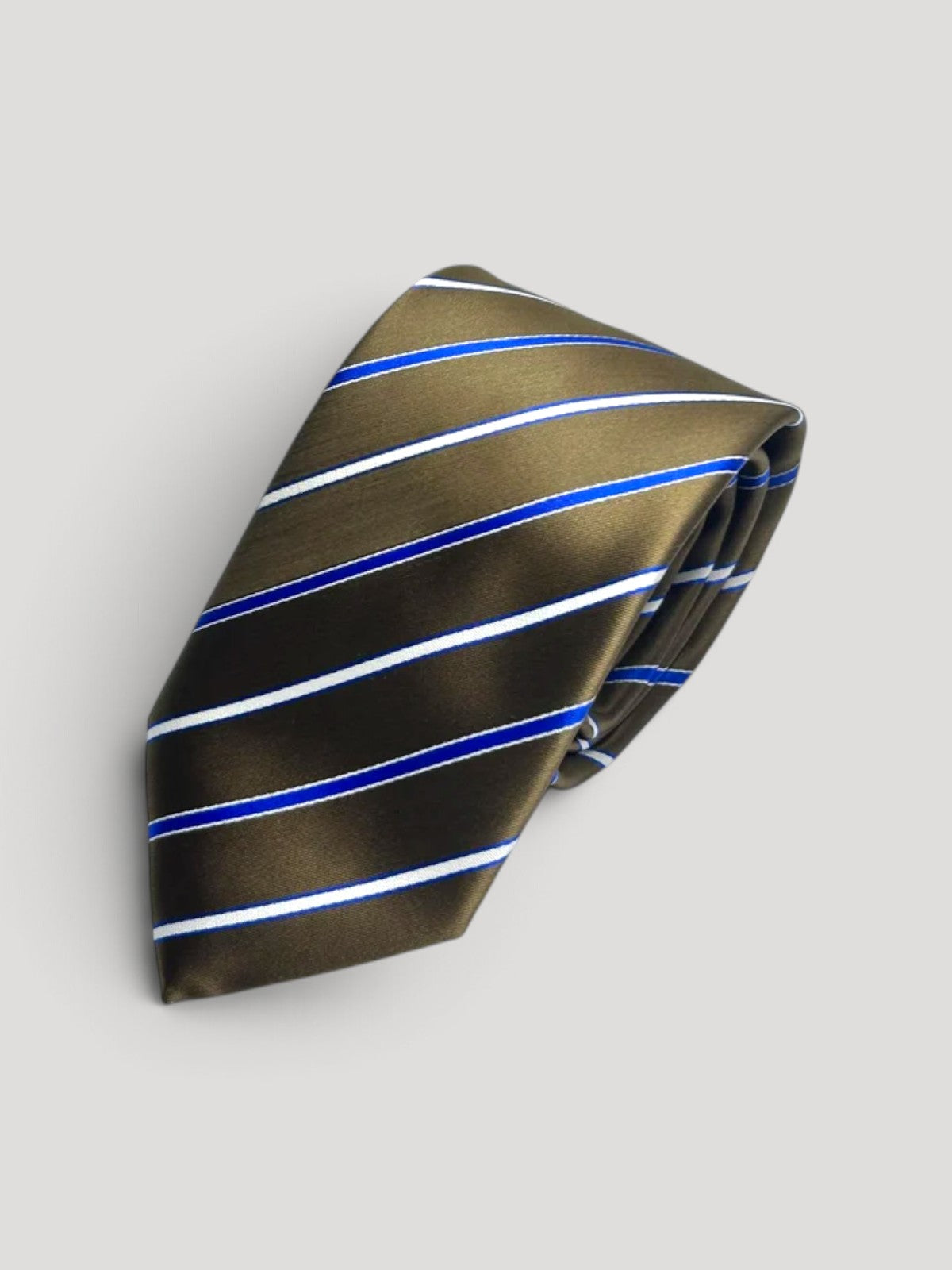 Cravatta Regimental Marrone e Blu