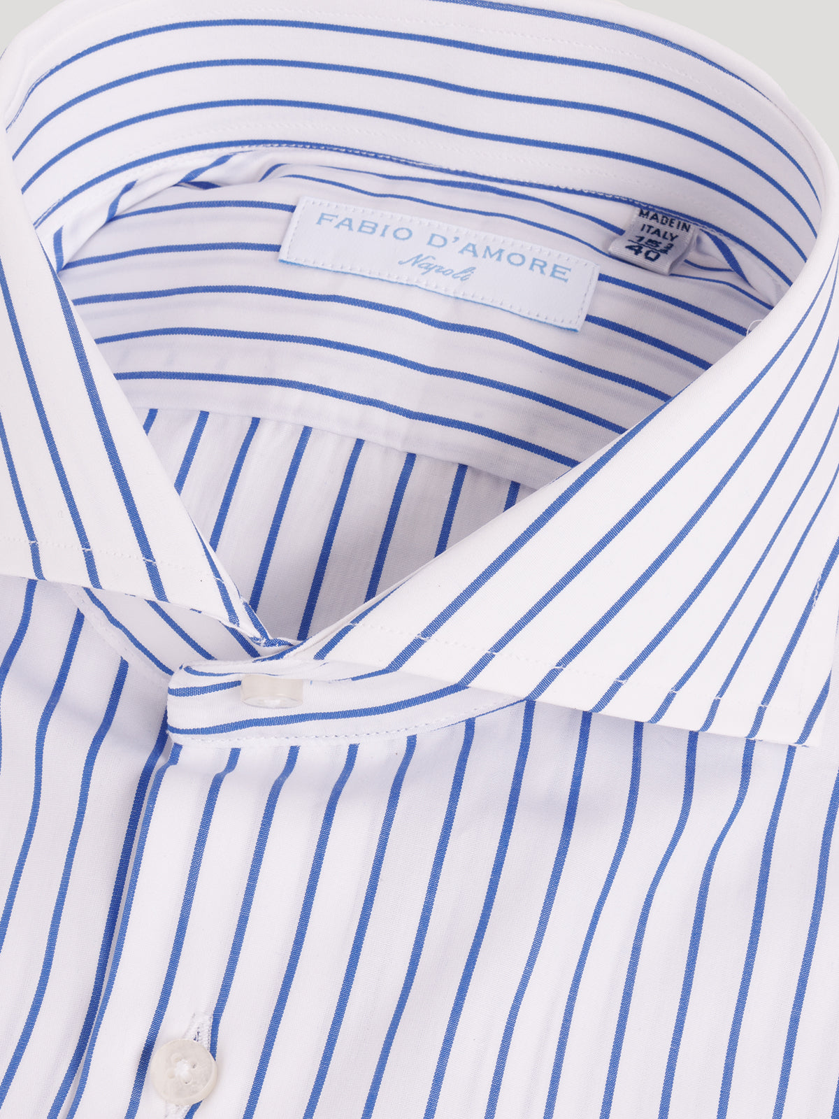 Camicia Slim Sartoriale Collo Mezzo Francese Made In Italy Gold