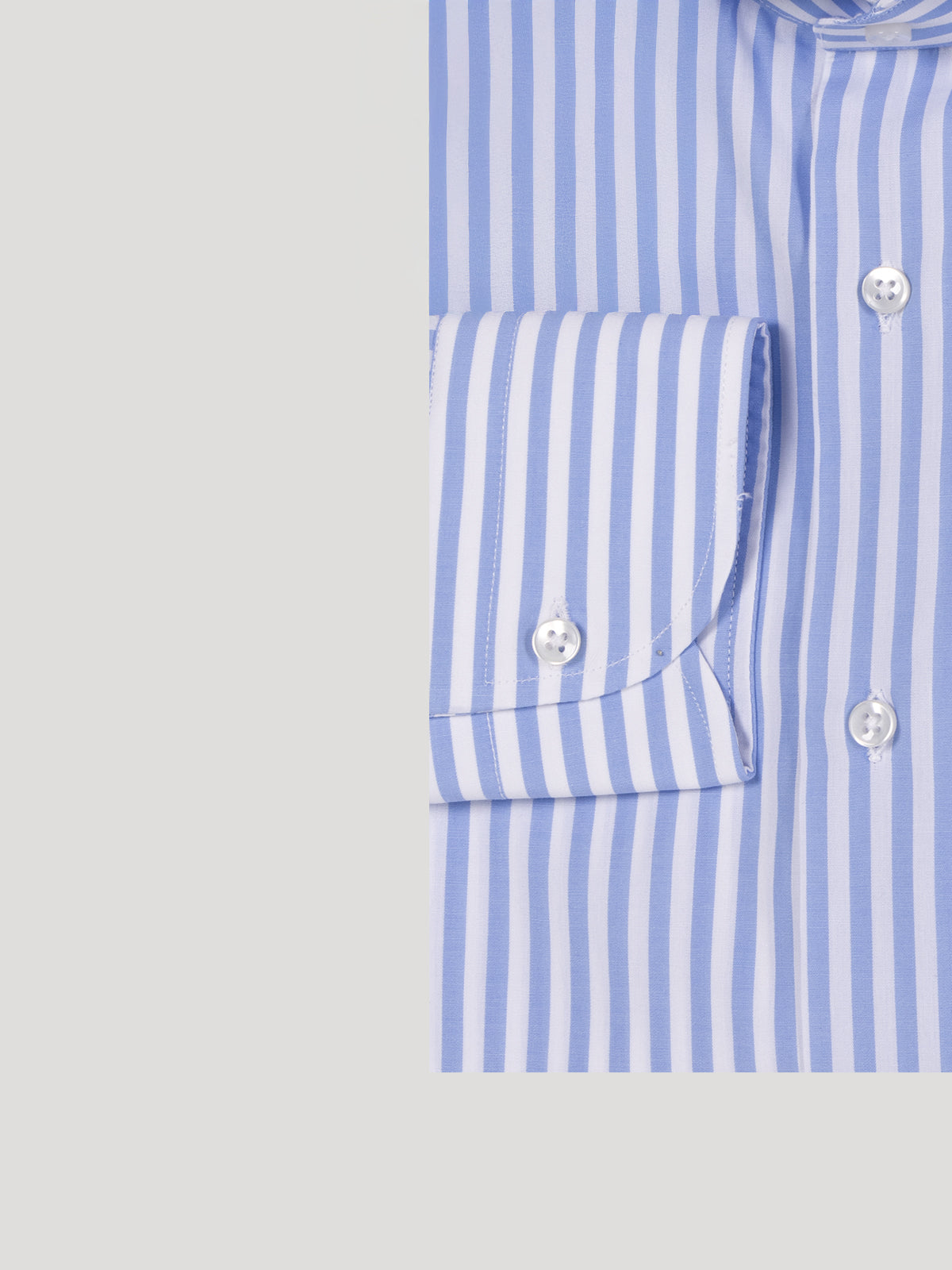 Camicia Slim Sartoriale Collo Mezzo Francese Made In Italy Planet Azzurro