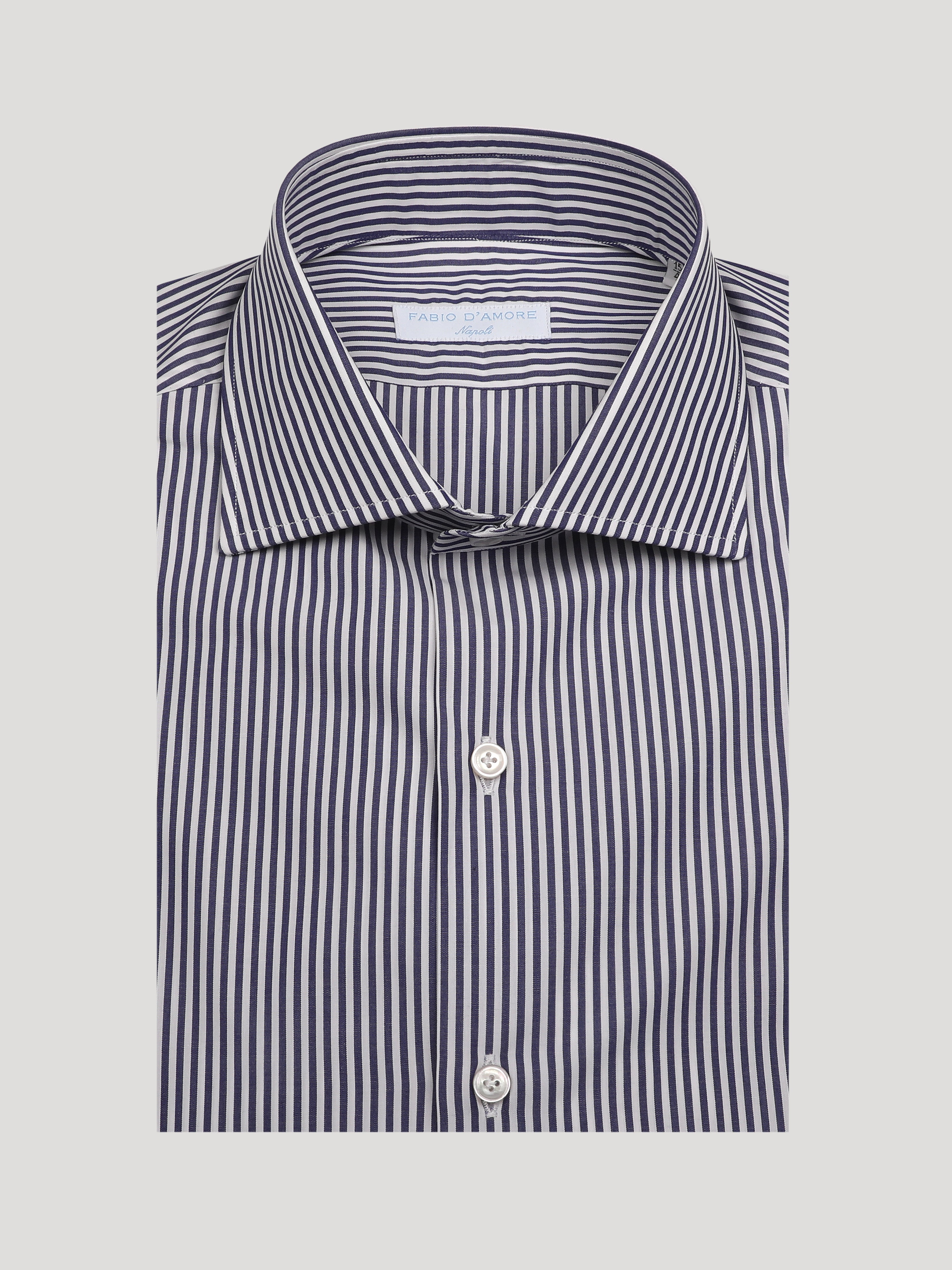 Camicia REGULAR Fit Sartoriale Collo Mezzo Francese 3 PASSAGGI A MANO Napoletanità