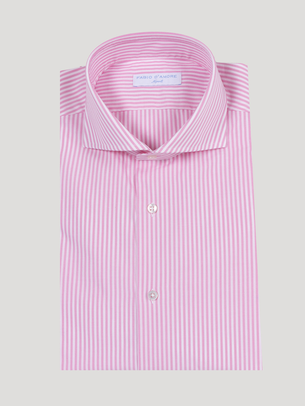 Camicia Rigata Panarea Slim Fit Collo Mezzo Francese