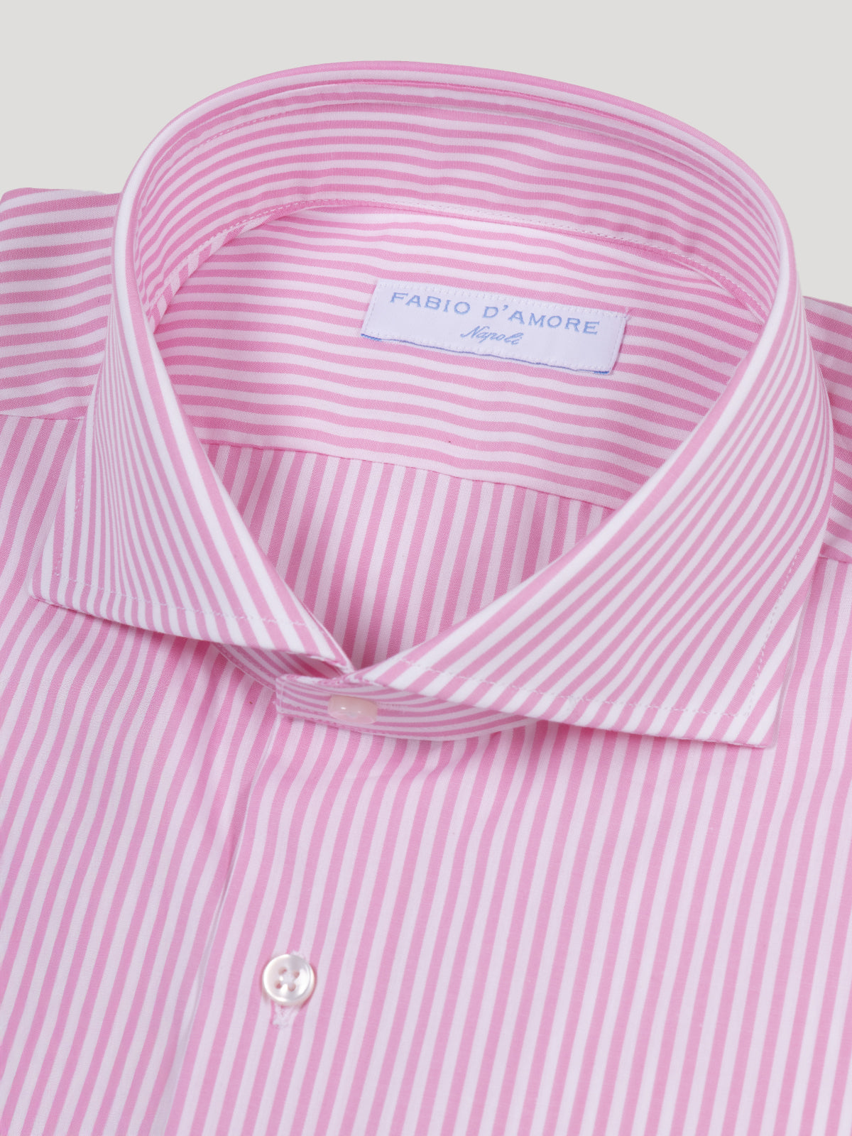 Camicia Rigata Panarea Slim Fit Collo Mezzo Francese