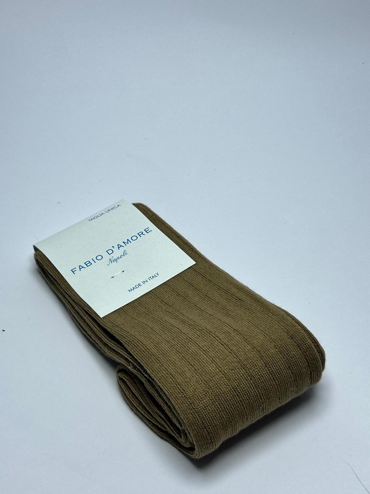 Calzino lungo Costa cammello Made in Italy