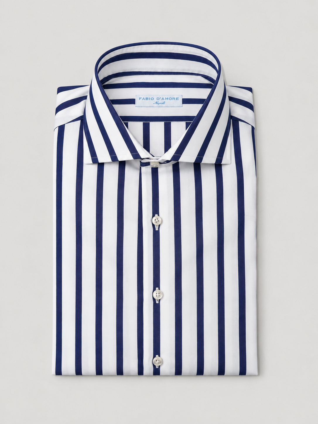 Camicia Sartoriale Rigata PONZA Made In Italy 100% Cotone
