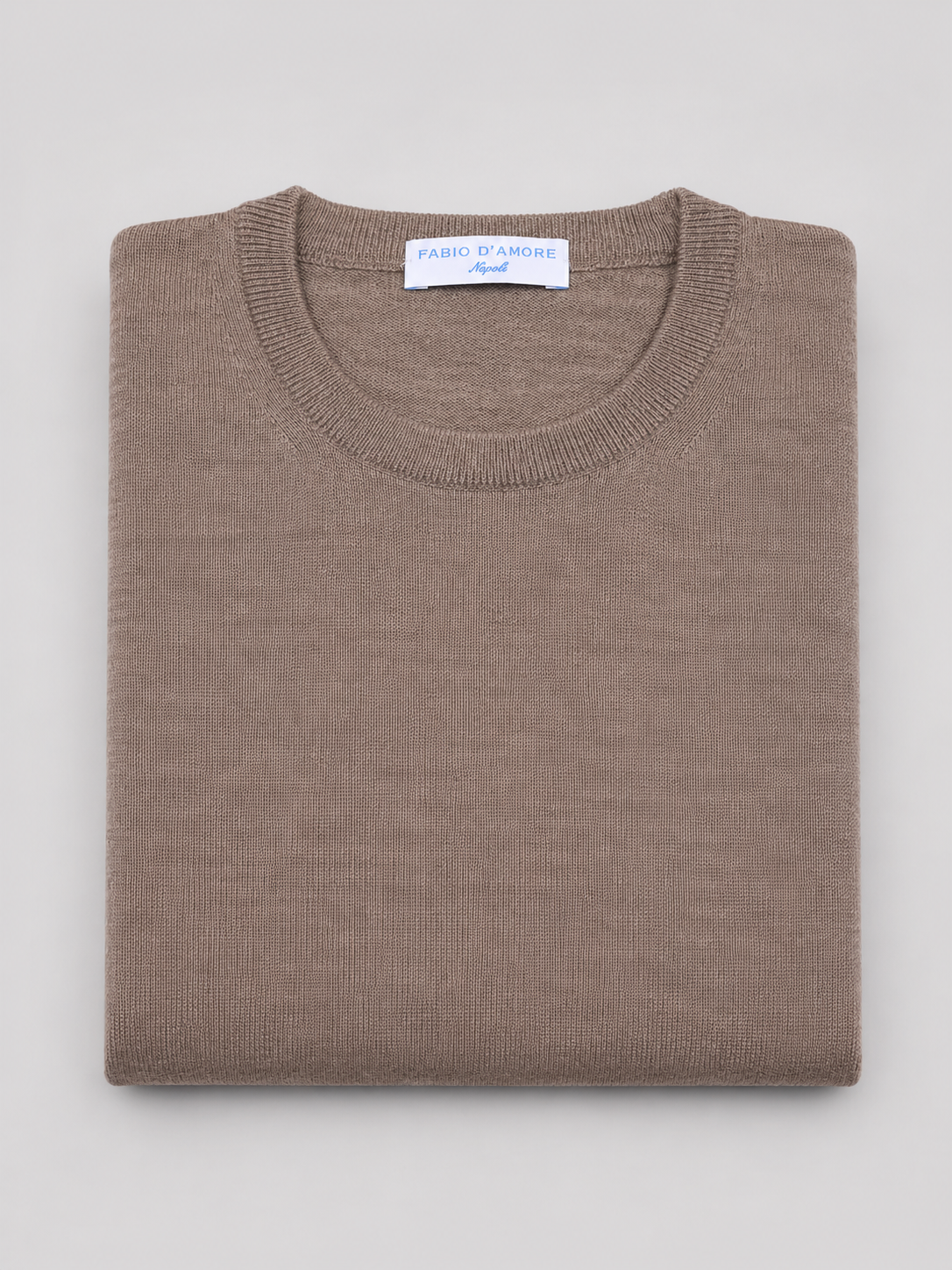 Maglione Girocollo Lana Merinos Made in Italy Corda