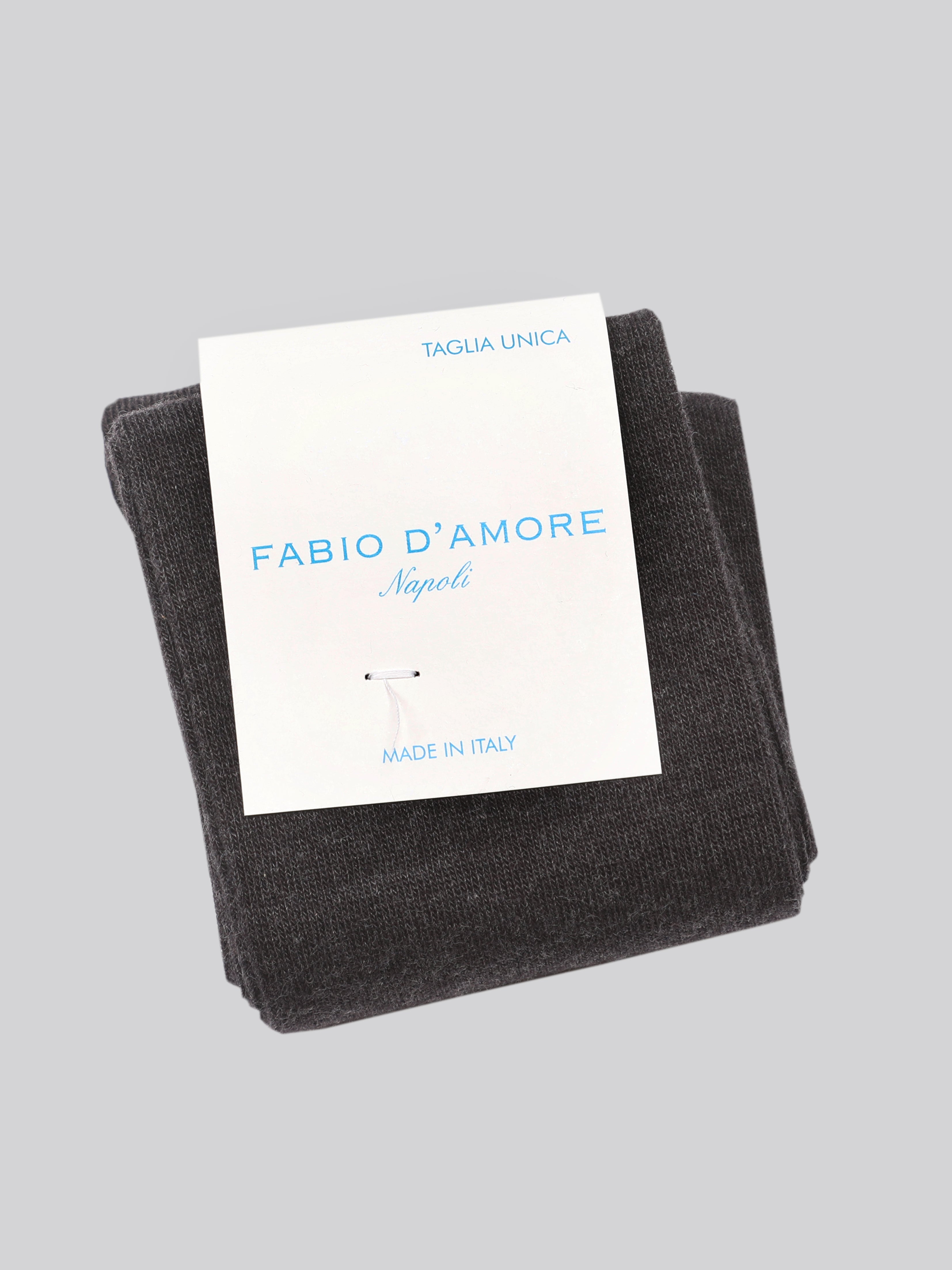 Calzino Lungo Grigio Made in Italy