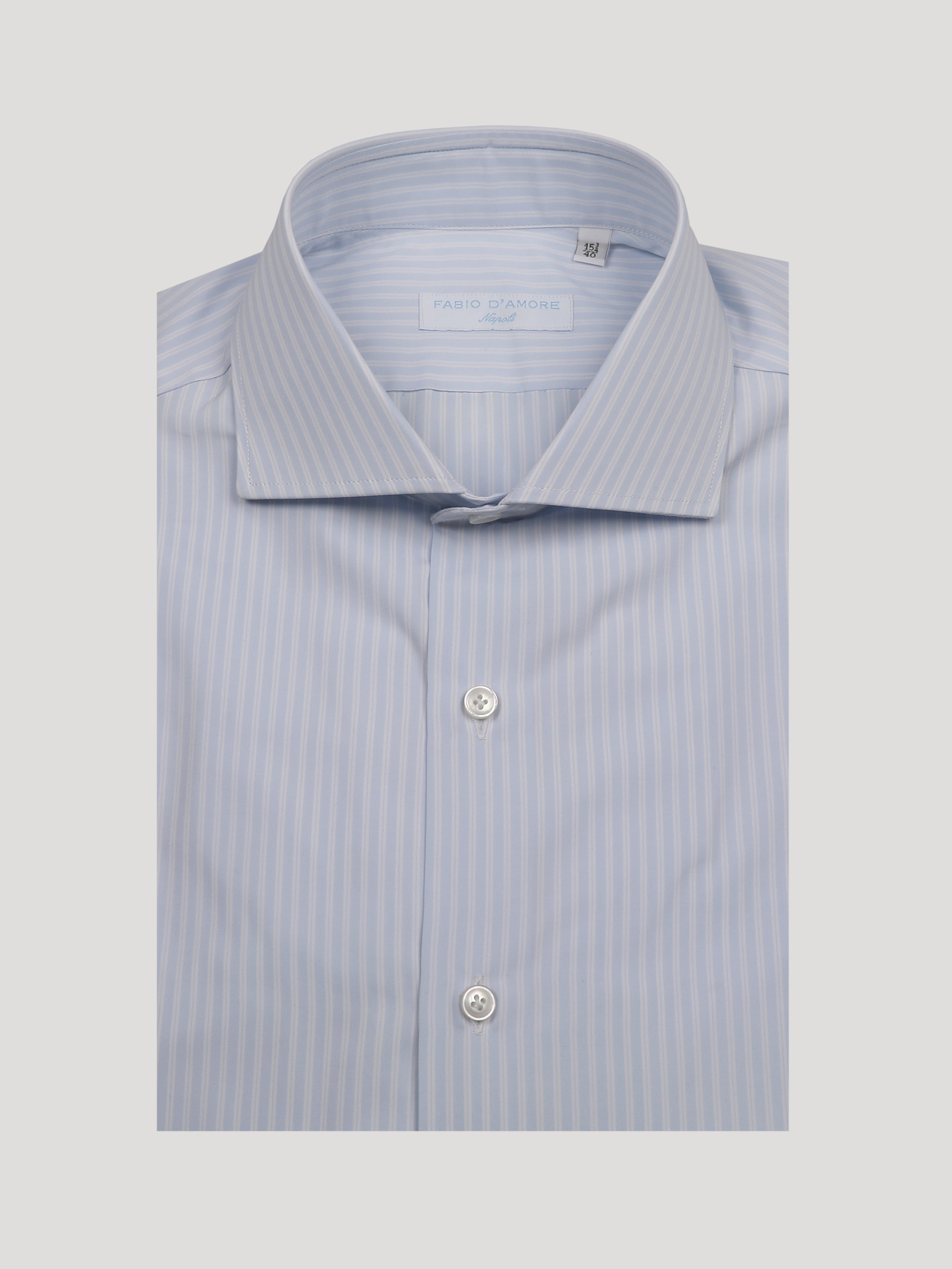 Camicia Regular fit Sartoriale Collo Mezzo Francese Made In Italy Grosseto 100% Cotone Popeline 70 Compact
