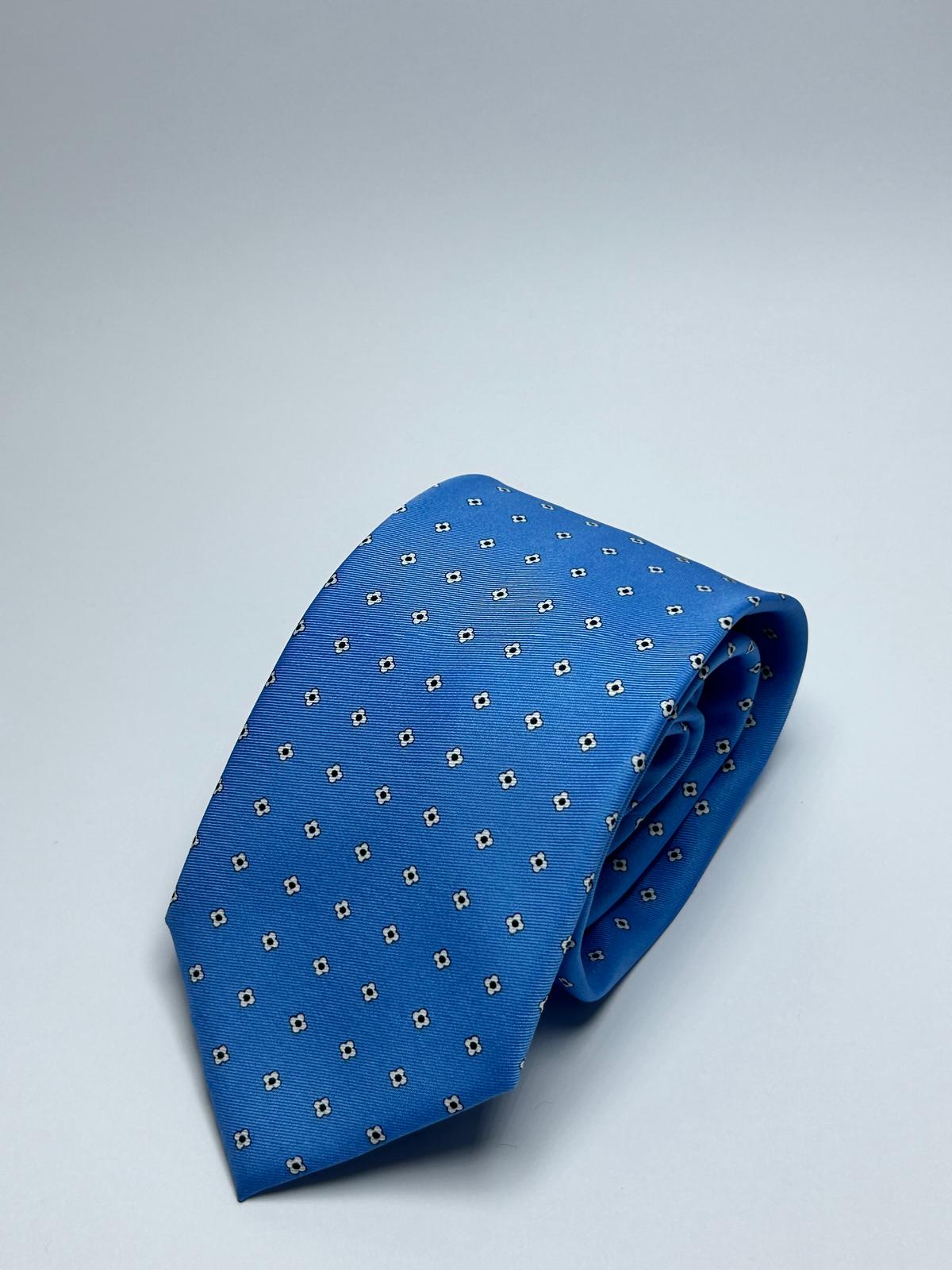 Cravatta Fantasia Azzurro