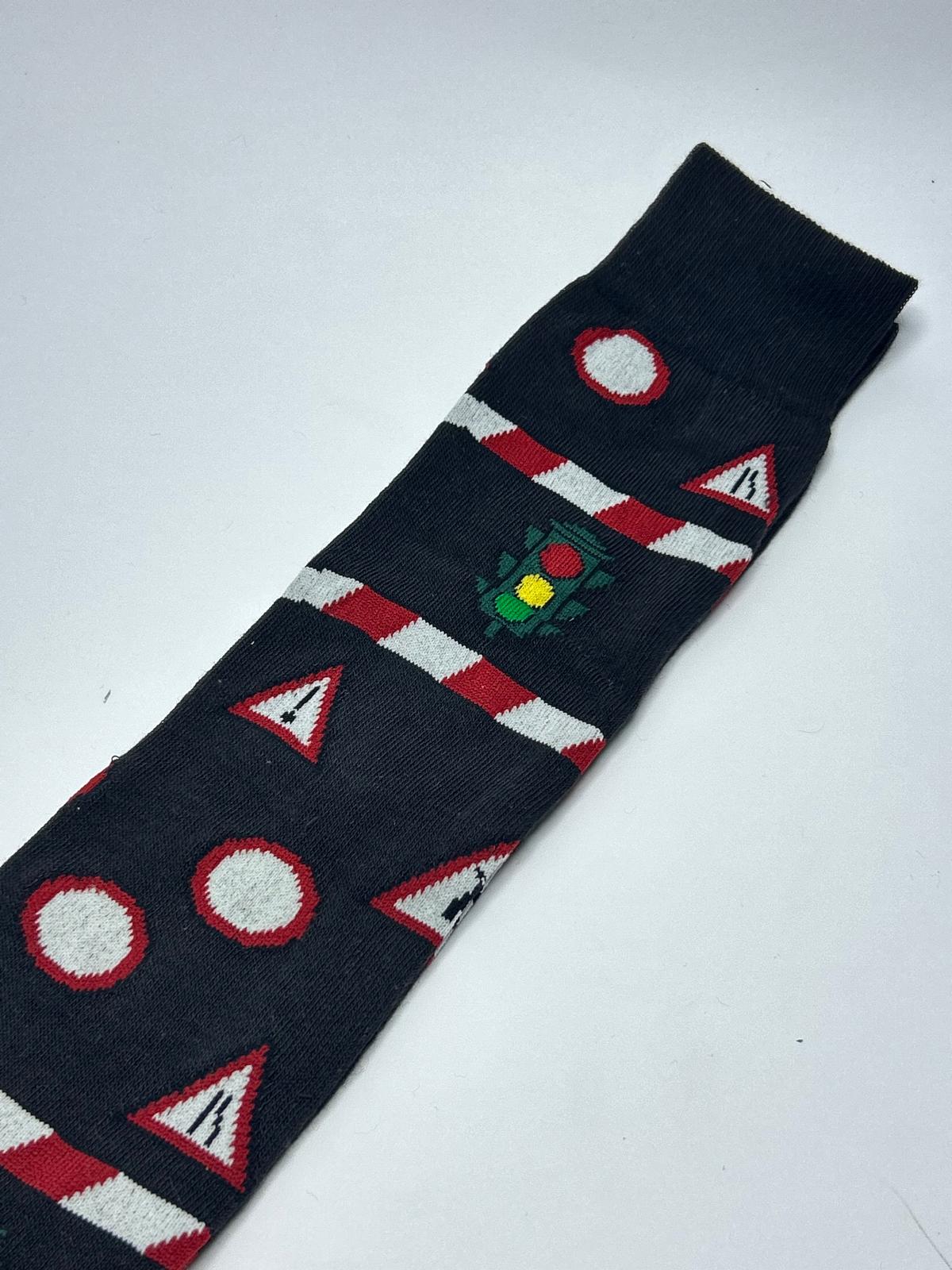 Calzino lungo Semaforo nero Made in Italy